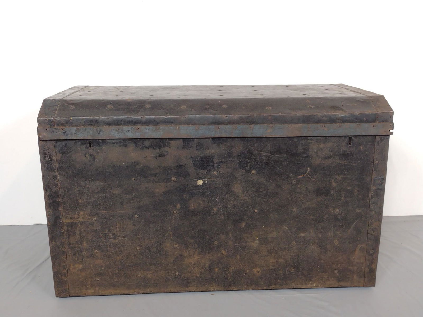 Sheet Metal Over Wood Steamer Trunk (1 of 7)