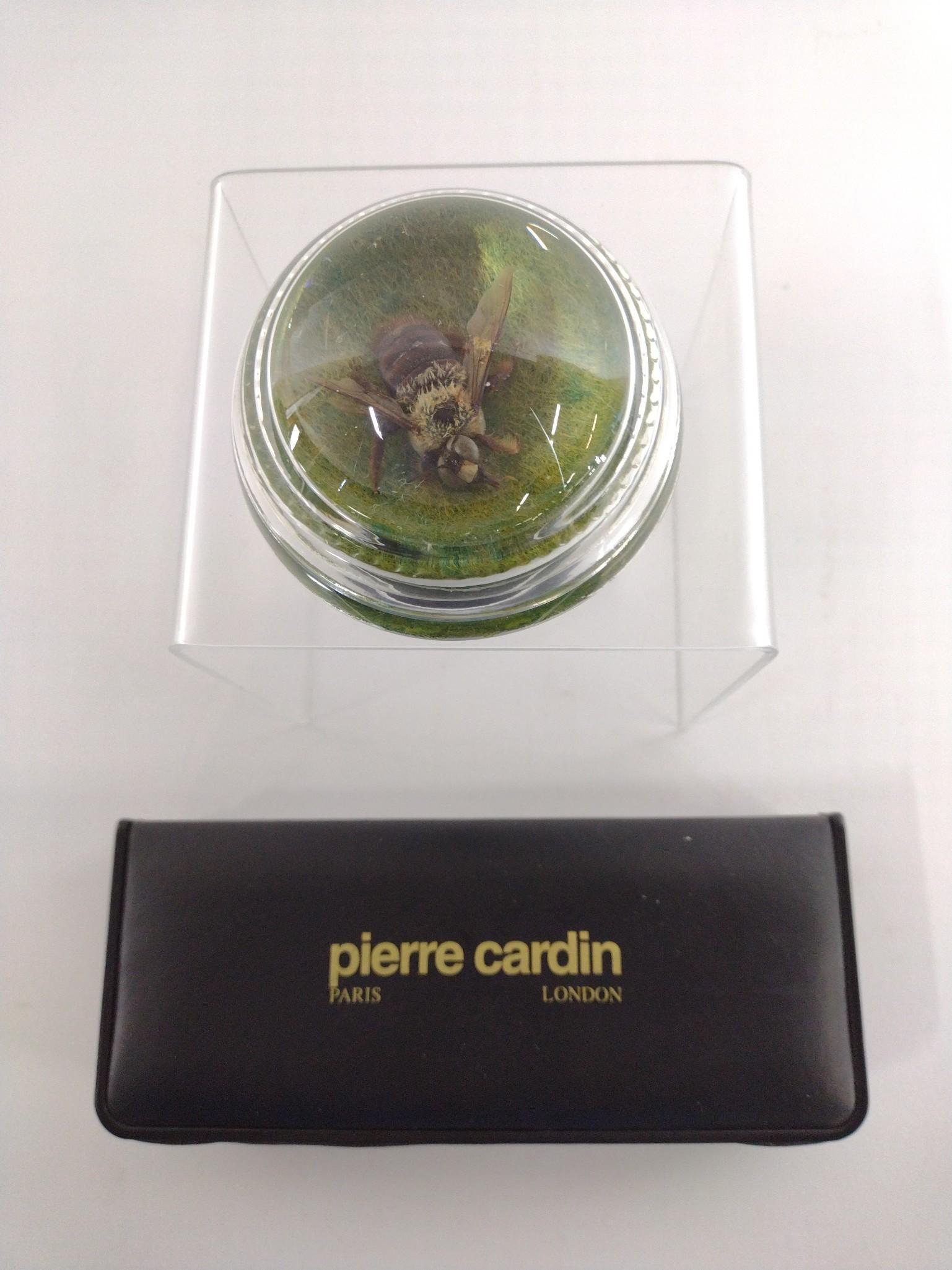 Bee Paperweight & Pierre Cardin Pen & Pencil Set (1 of 4)