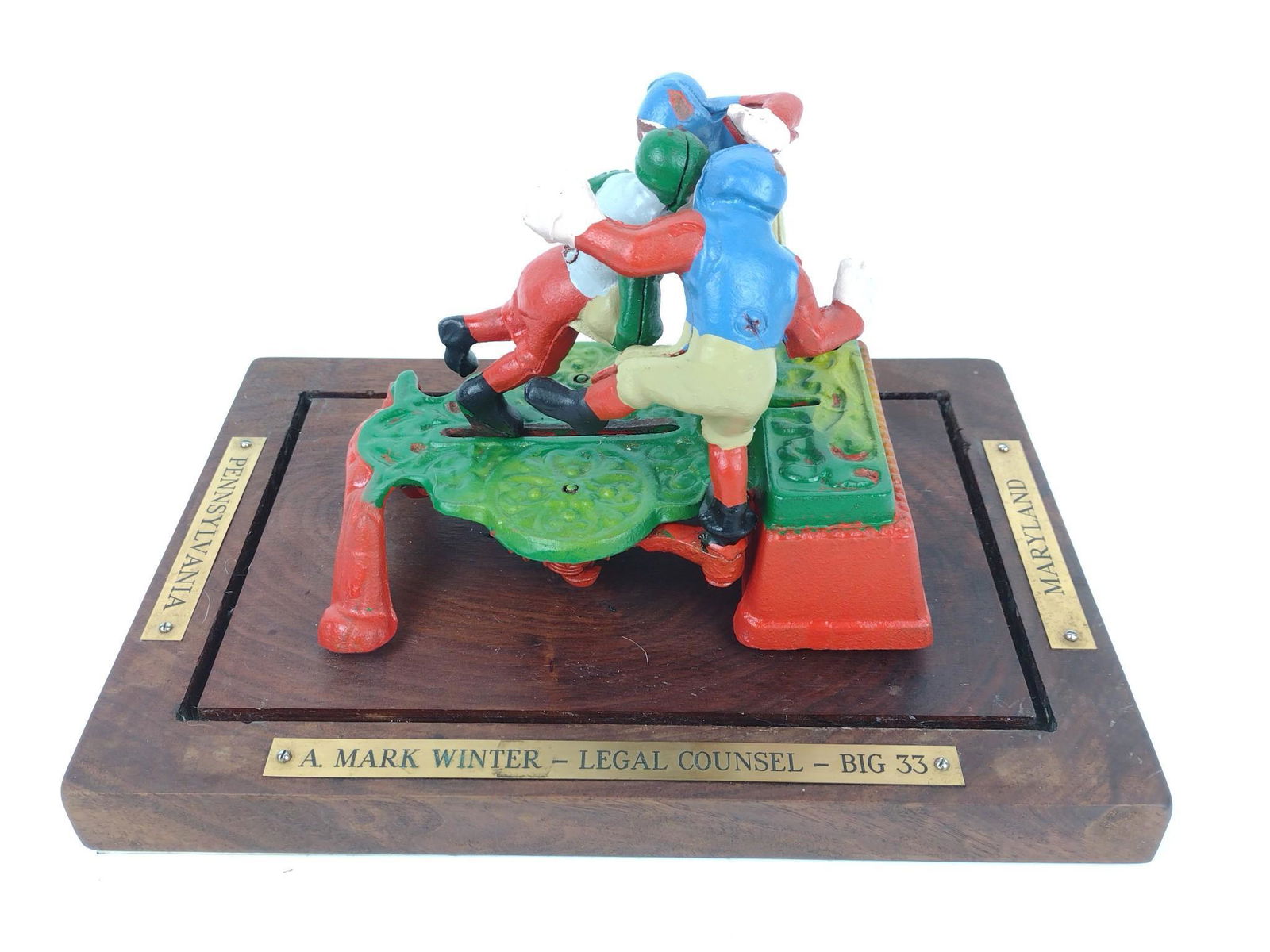 Mechanical Football Bank with Big 33 Plaque (1 of 6)