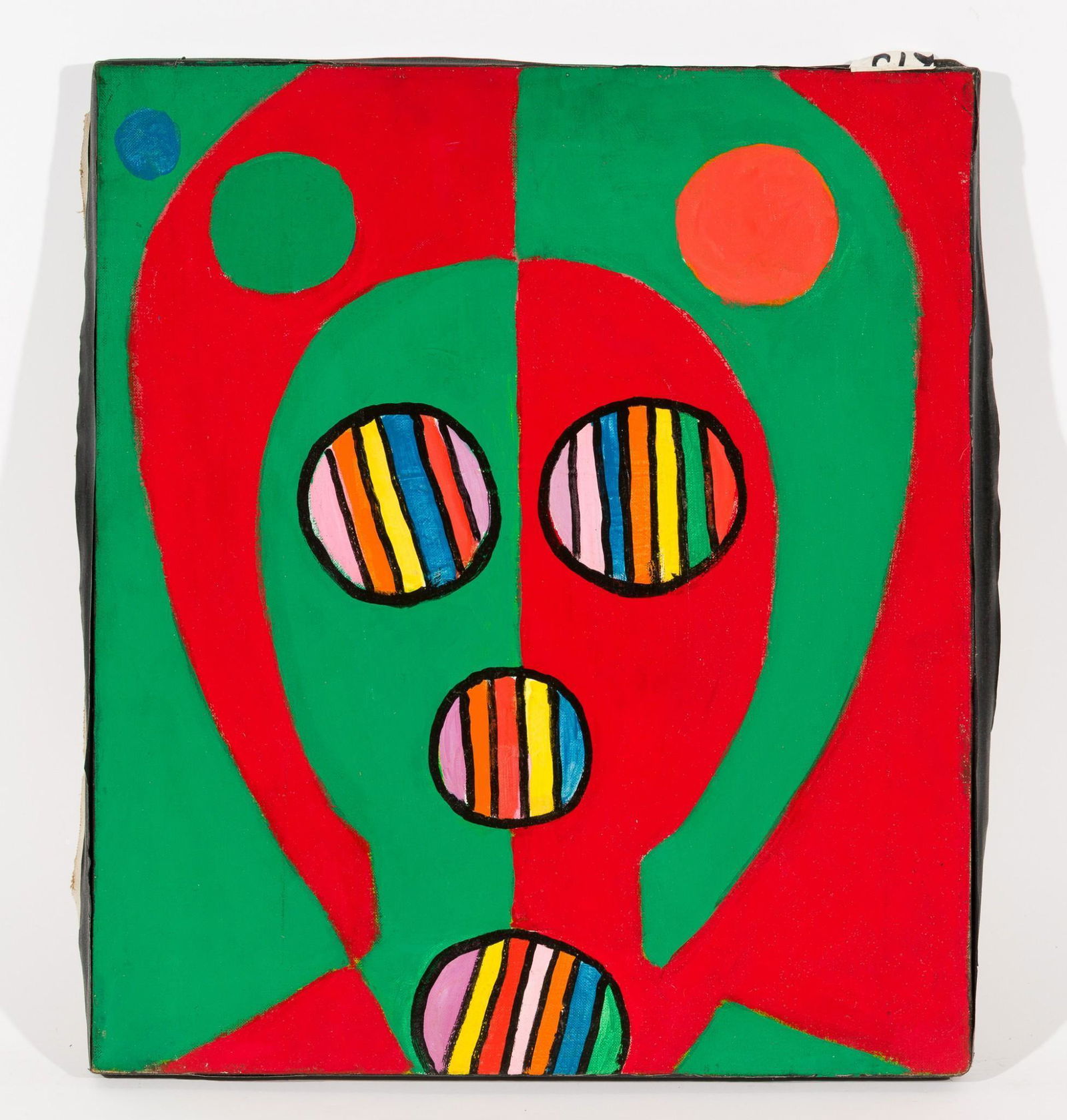 Abstract Face with Circles, 1965 (1 of 2)