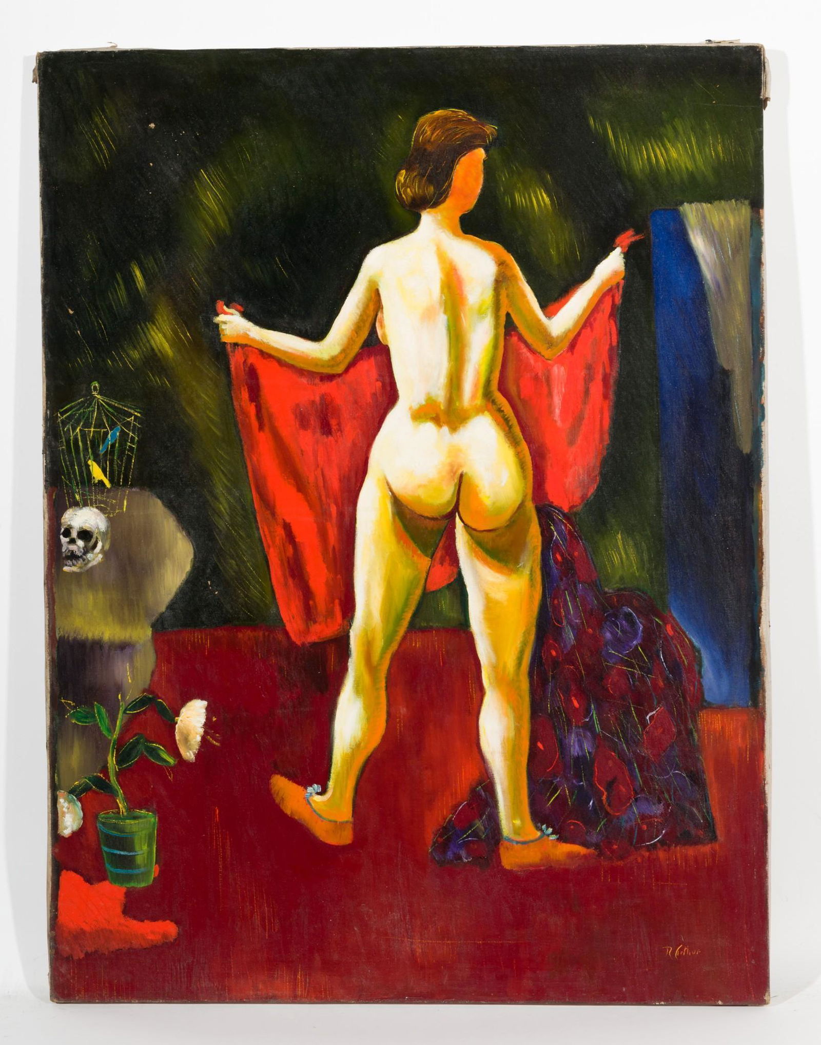 Model In A Studio With Still Life (1 of 3)