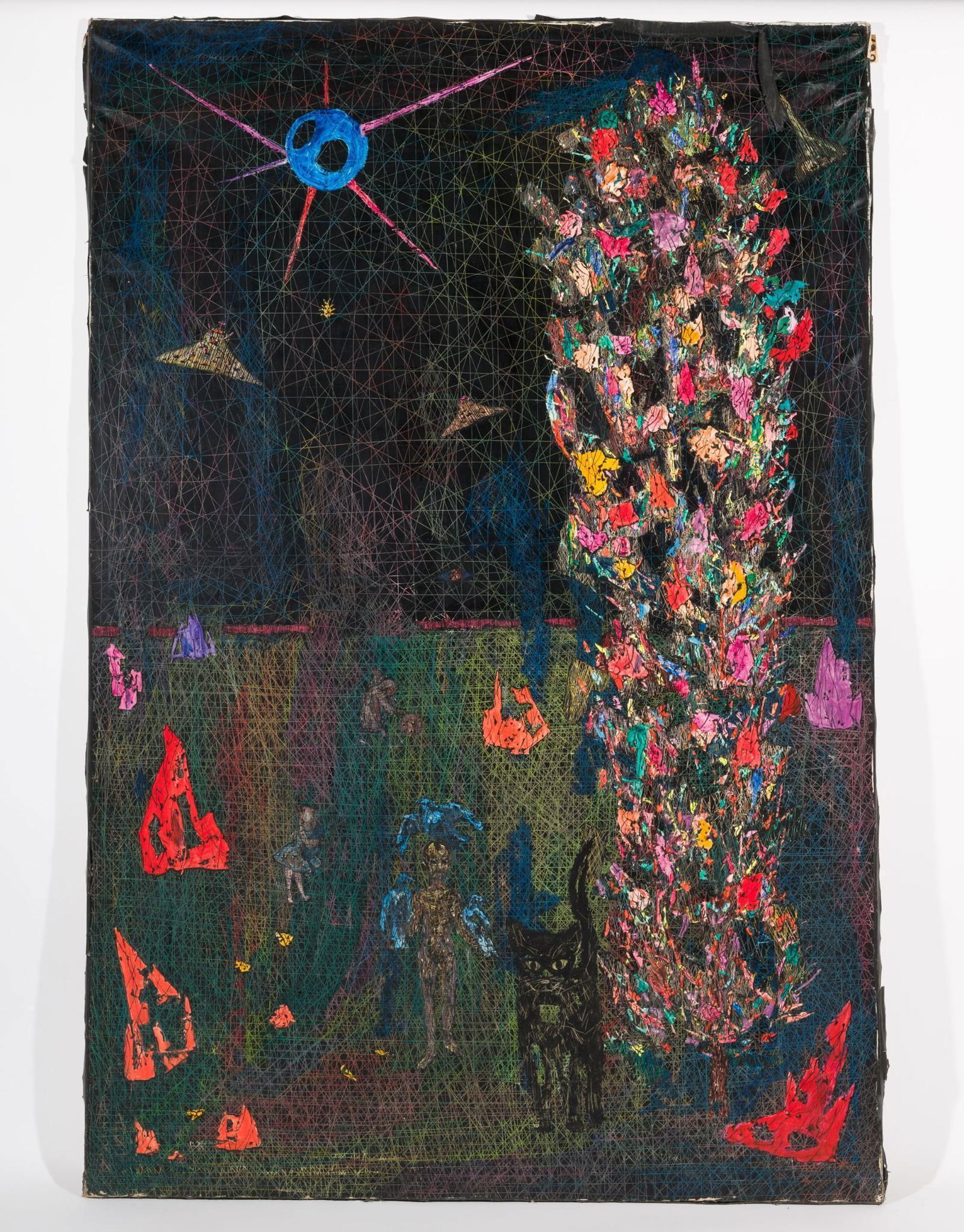 Sgraffito Composition With Sputnik,1963 (1 of 3)