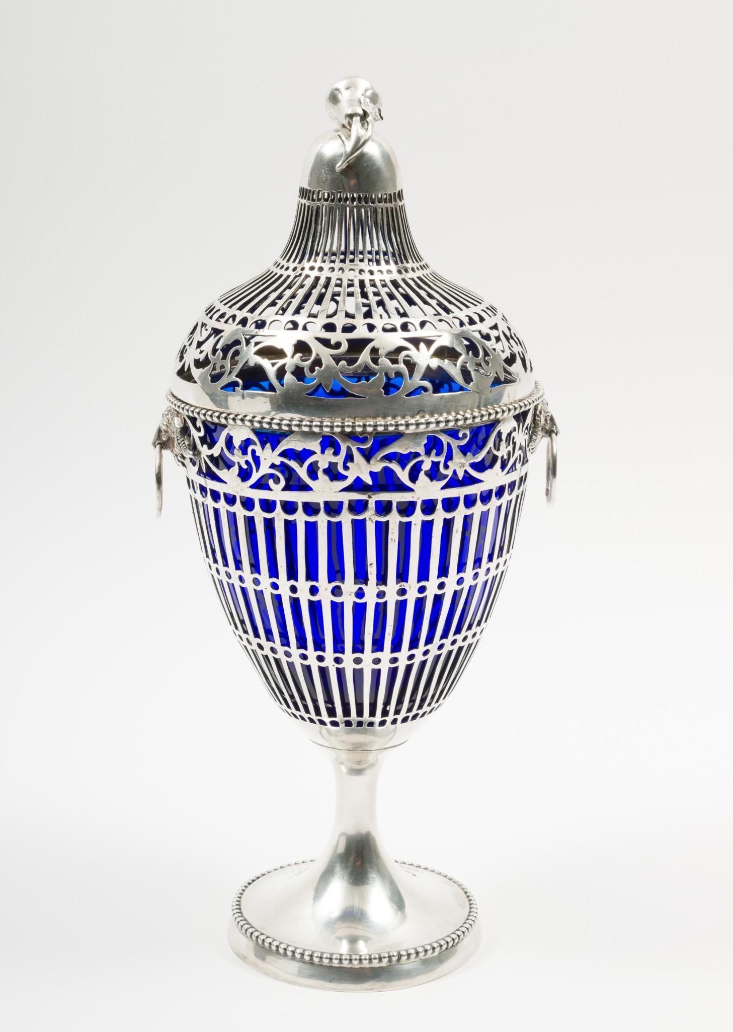 Antique Berthold Hermann Muller Imported German Sterling Urn (1 of 8)