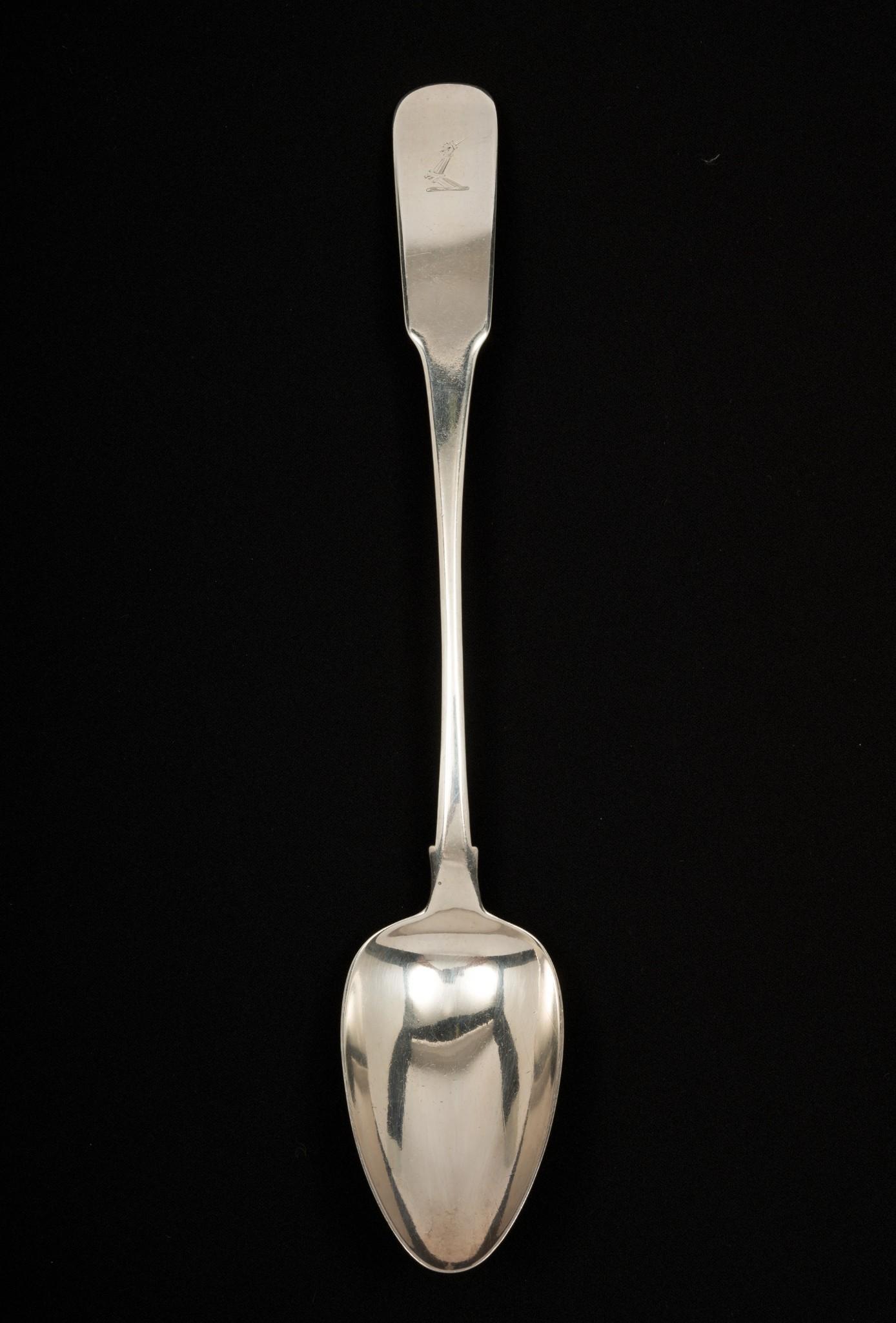 1810 Dublin Sterling Stuffing Spoon (1 of 4)