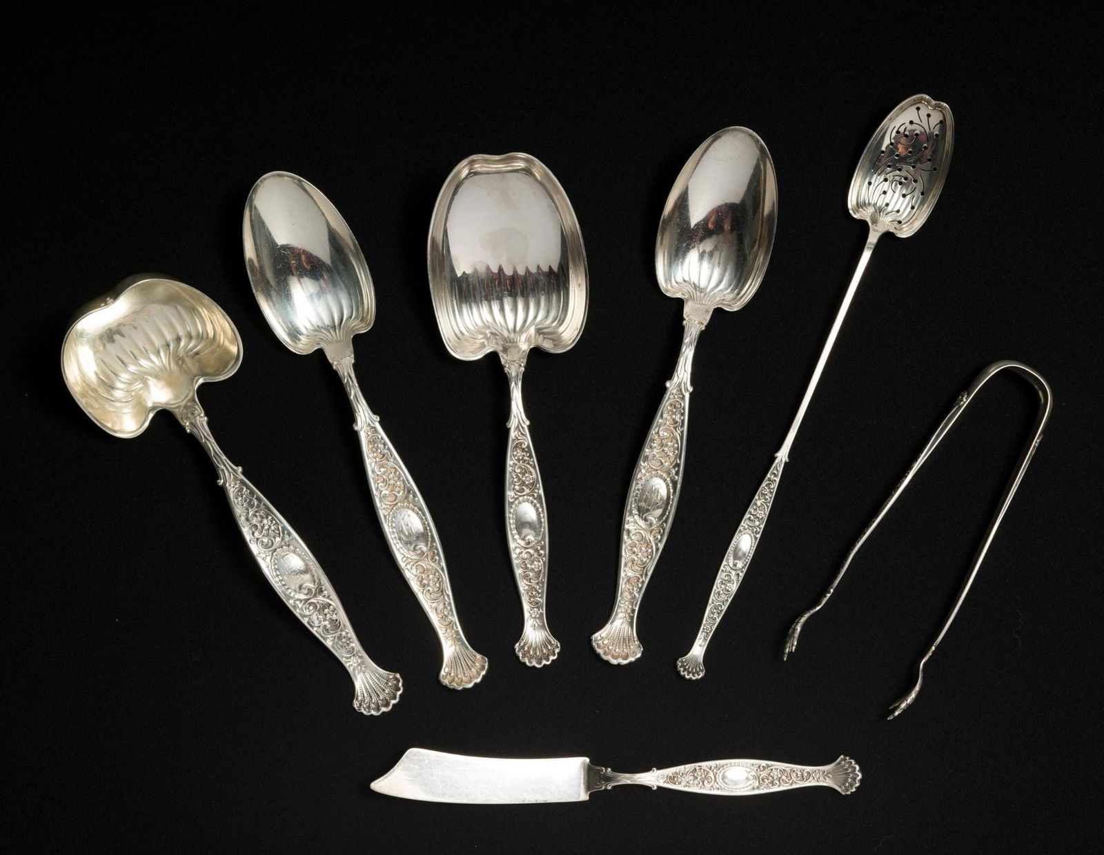 7 Whiting Hyperion Sterling Serving Pcs (1 of 9)