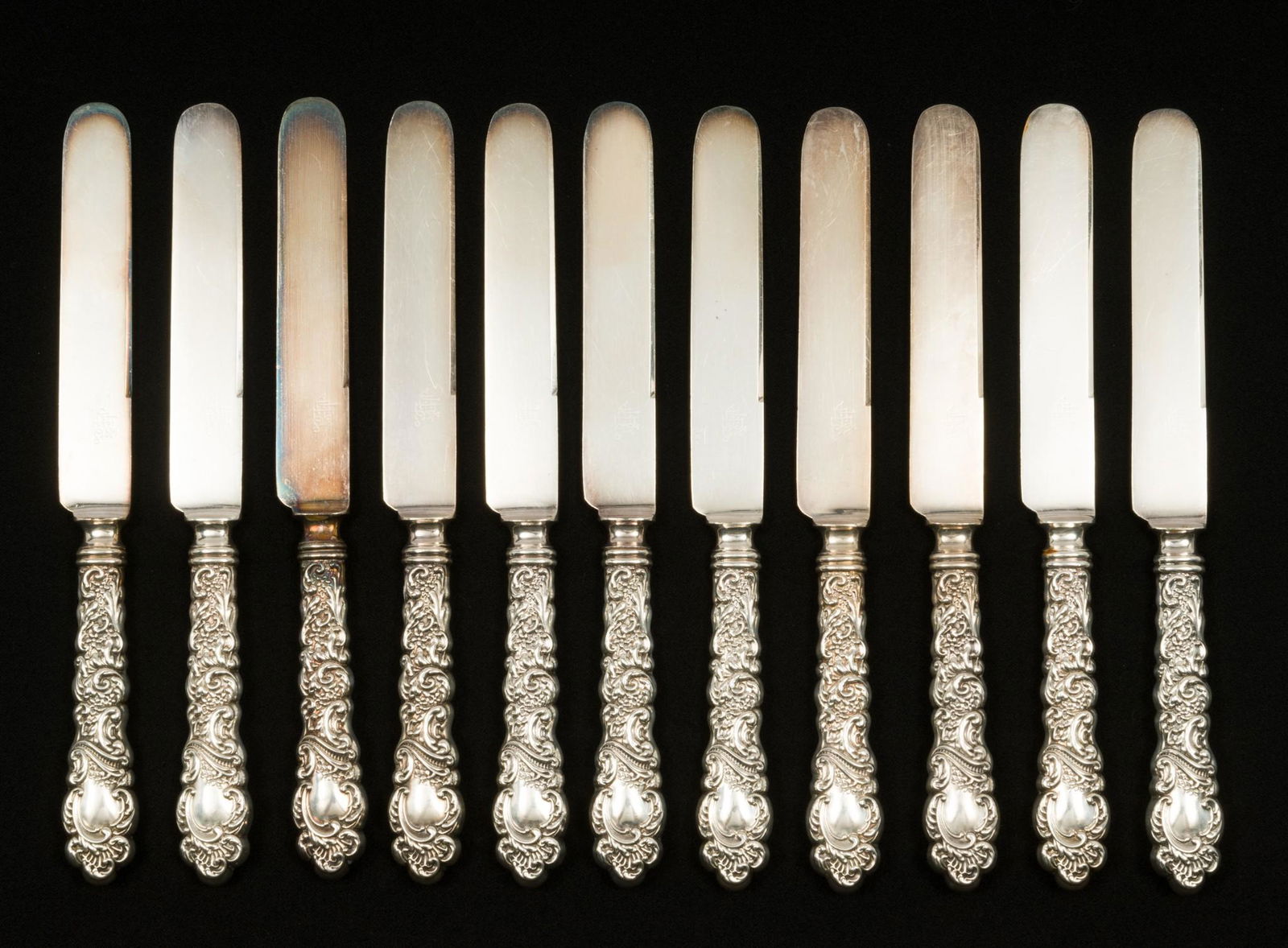 11 James E. Black Repousse Sterling Handled Knives (1 of 5)