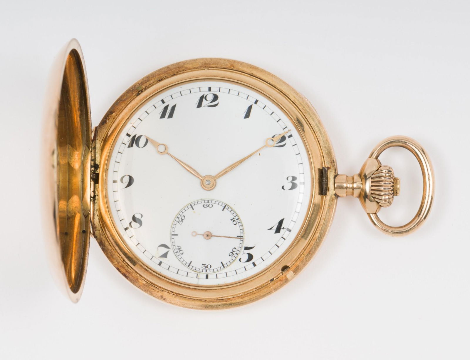 IWC Schaffhausen Pocket Watch in 14K Gold Hunter's Case (1 of 6)