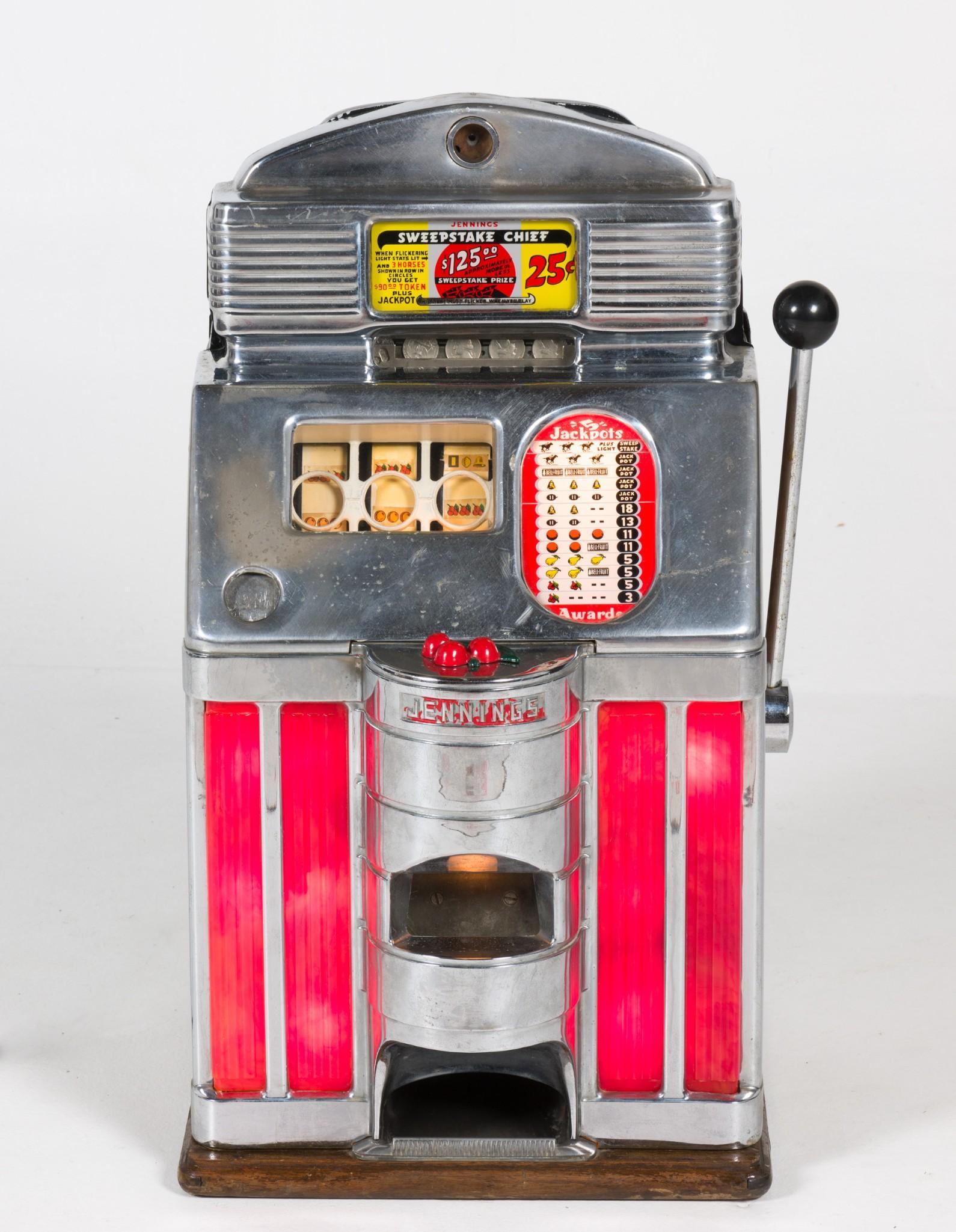 Jennings Sweepstake Chief Quarter Slot Machine (1 of 15)