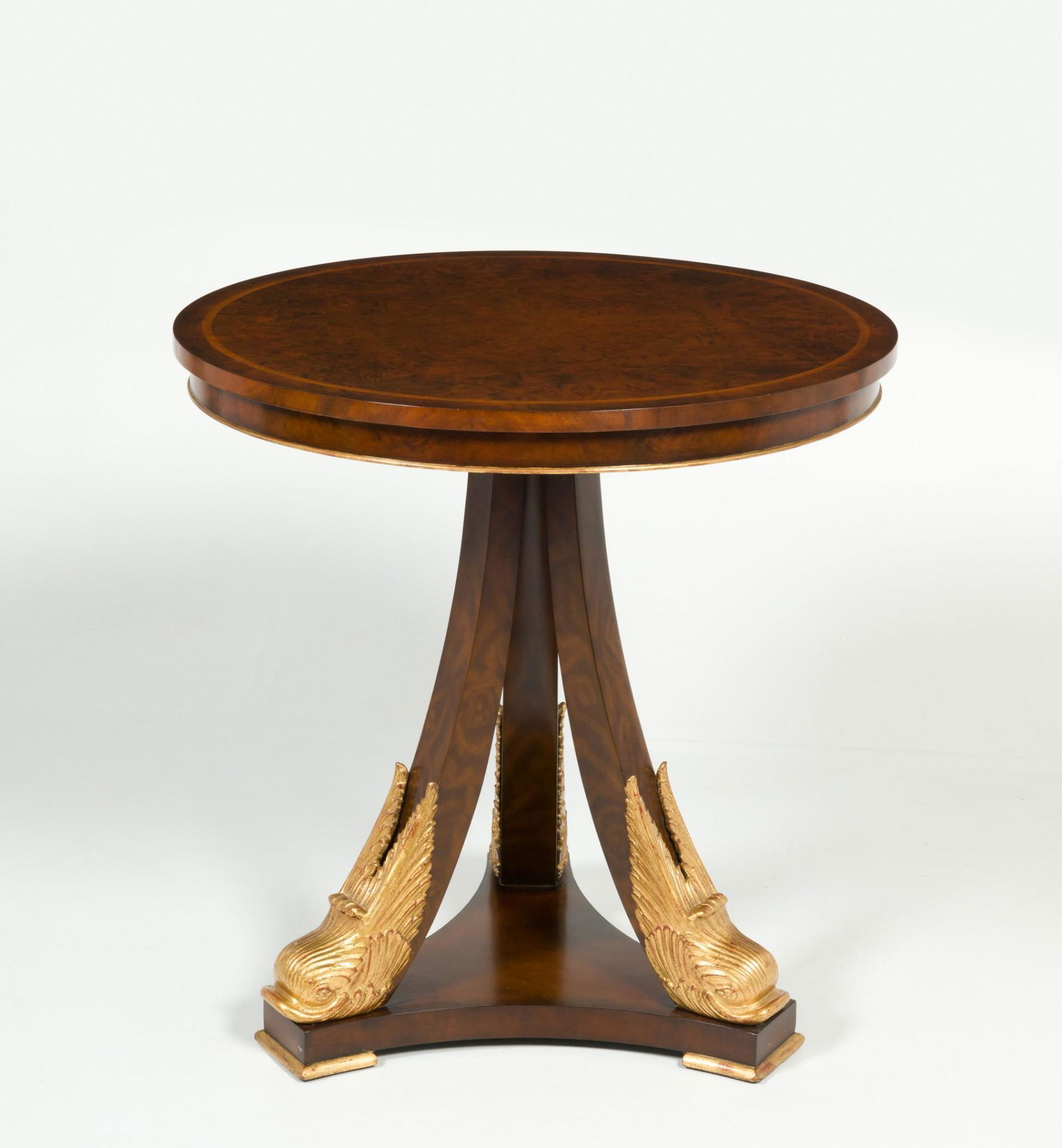 Maitland Smith Acanthus Center Table with Dolphin Legs (1 of 6)