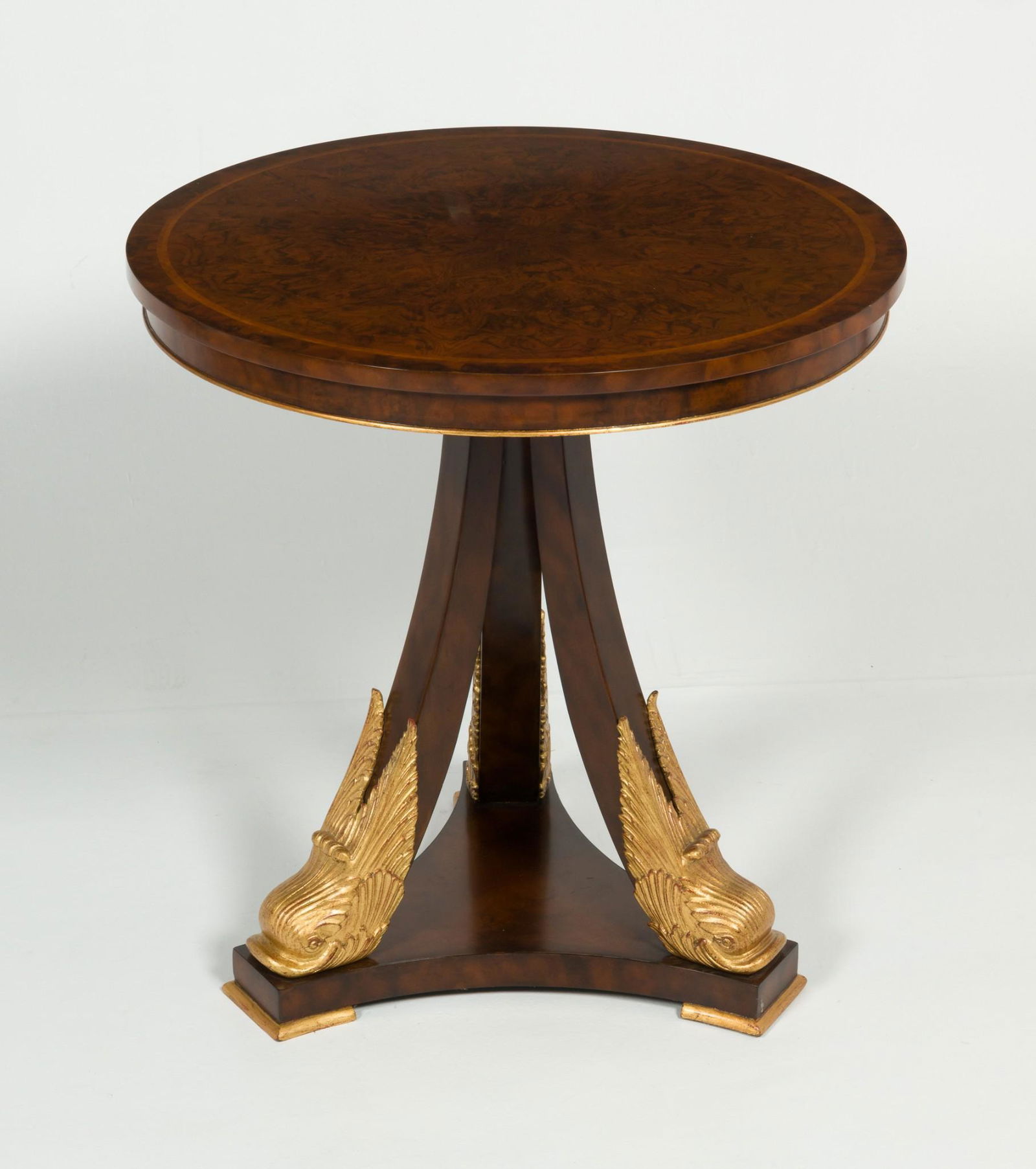Maitland Smith Acanthus Center Table with Dolphin Legs (1 of 6)