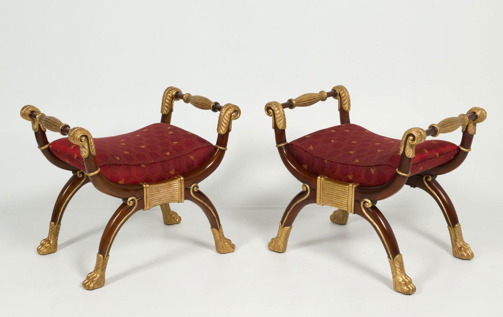 Pair of Maitland Smith Neoclassical Style Bench Seats (1 of 7)