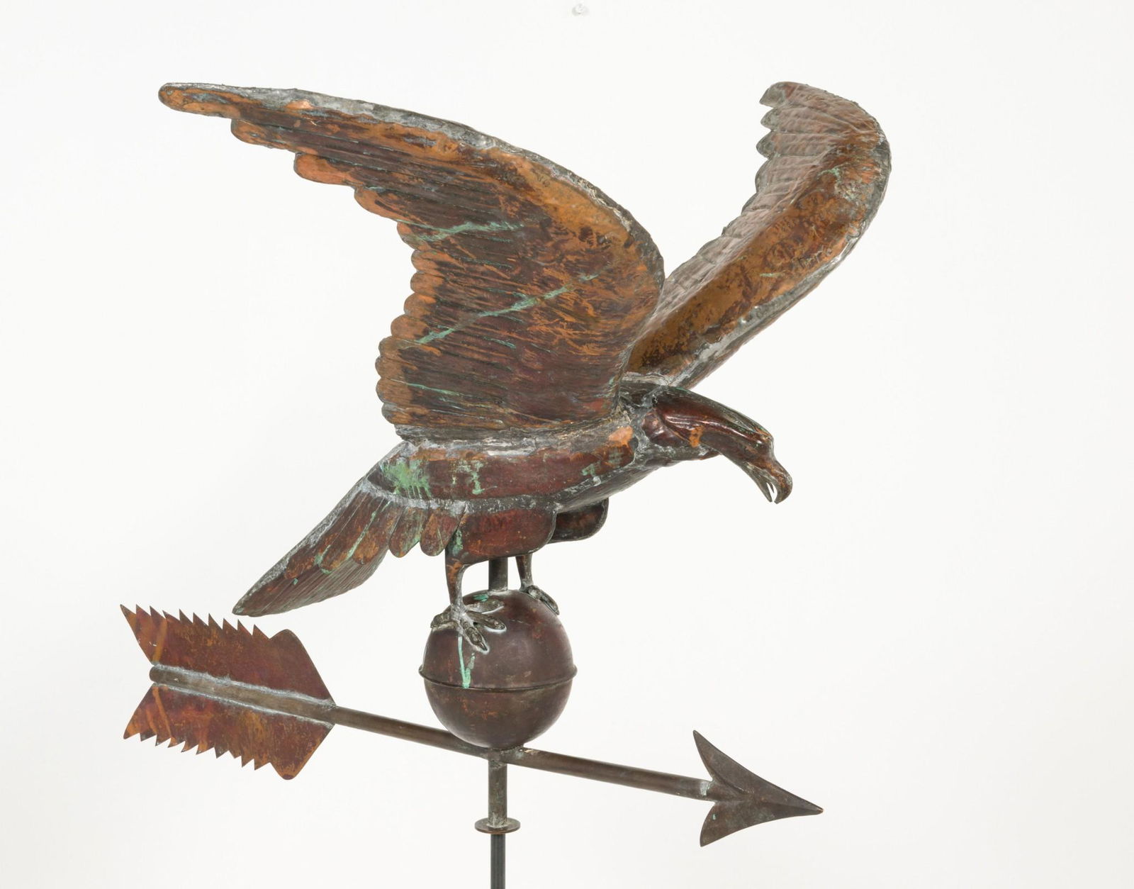 Folk Art Eagle Copper Weather Vane (1 of 7)