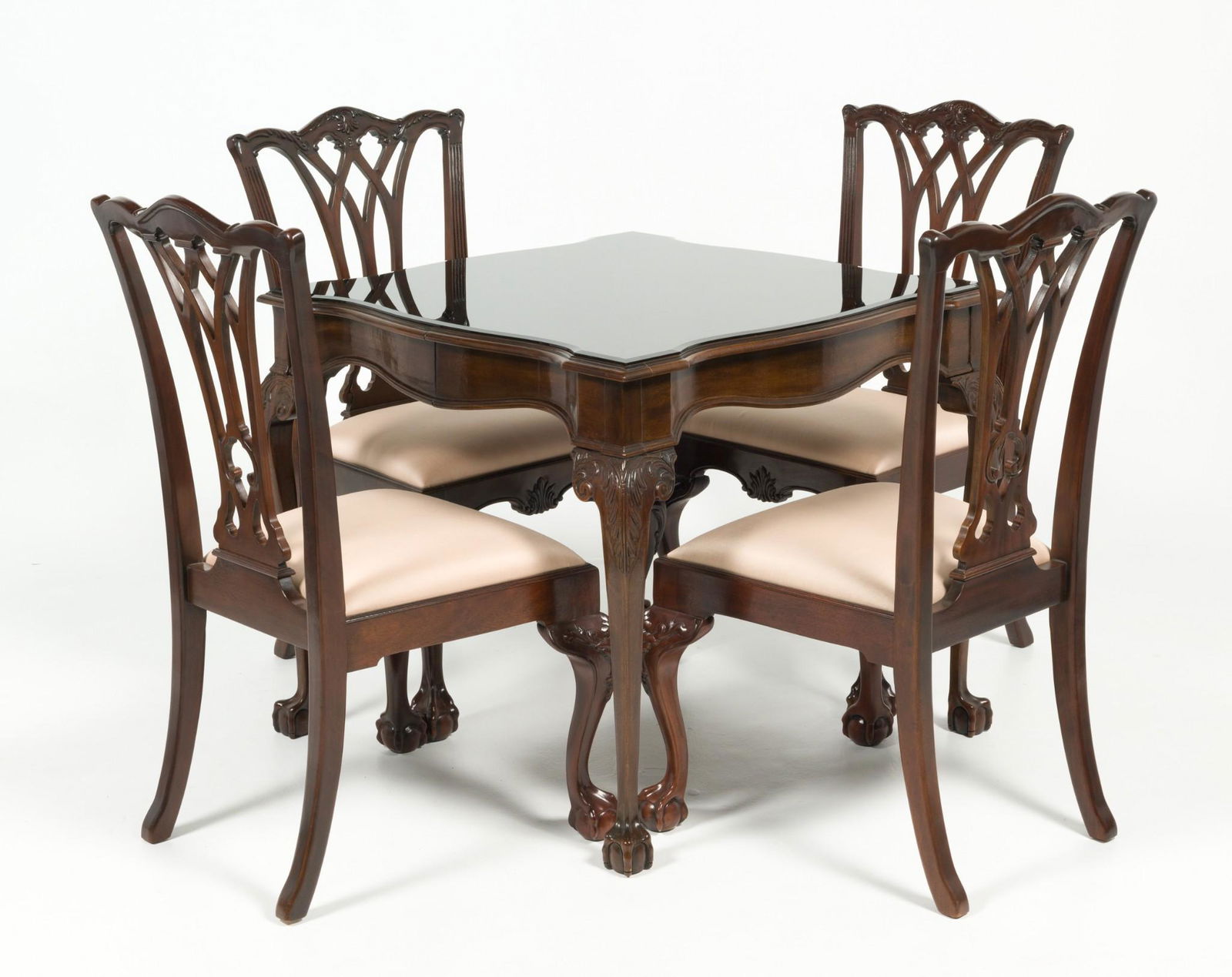 Drexel Heritage Heirloom Game Table And Chairs