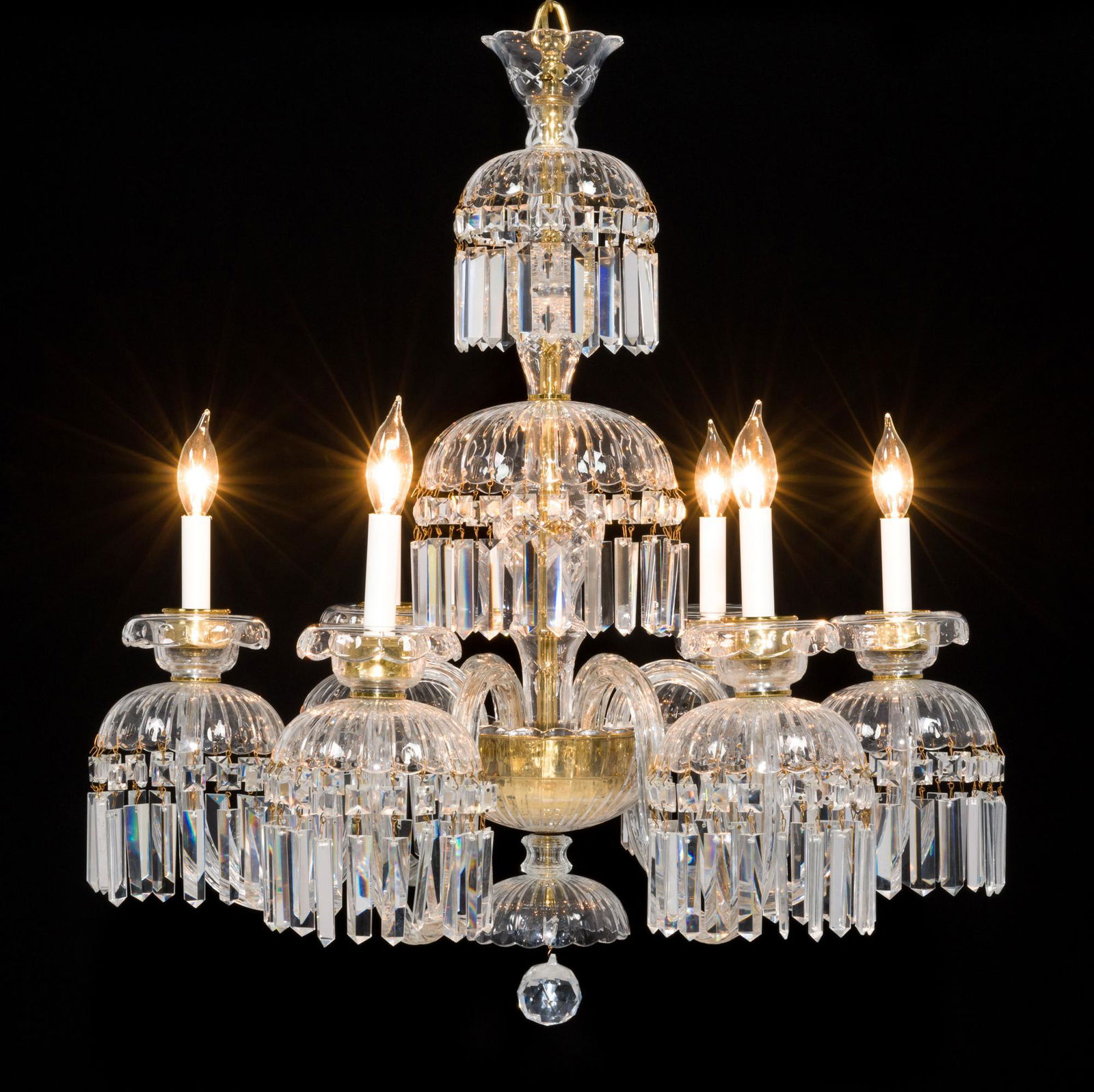 Crystal 6 Light Chandelier (1 of 9)
