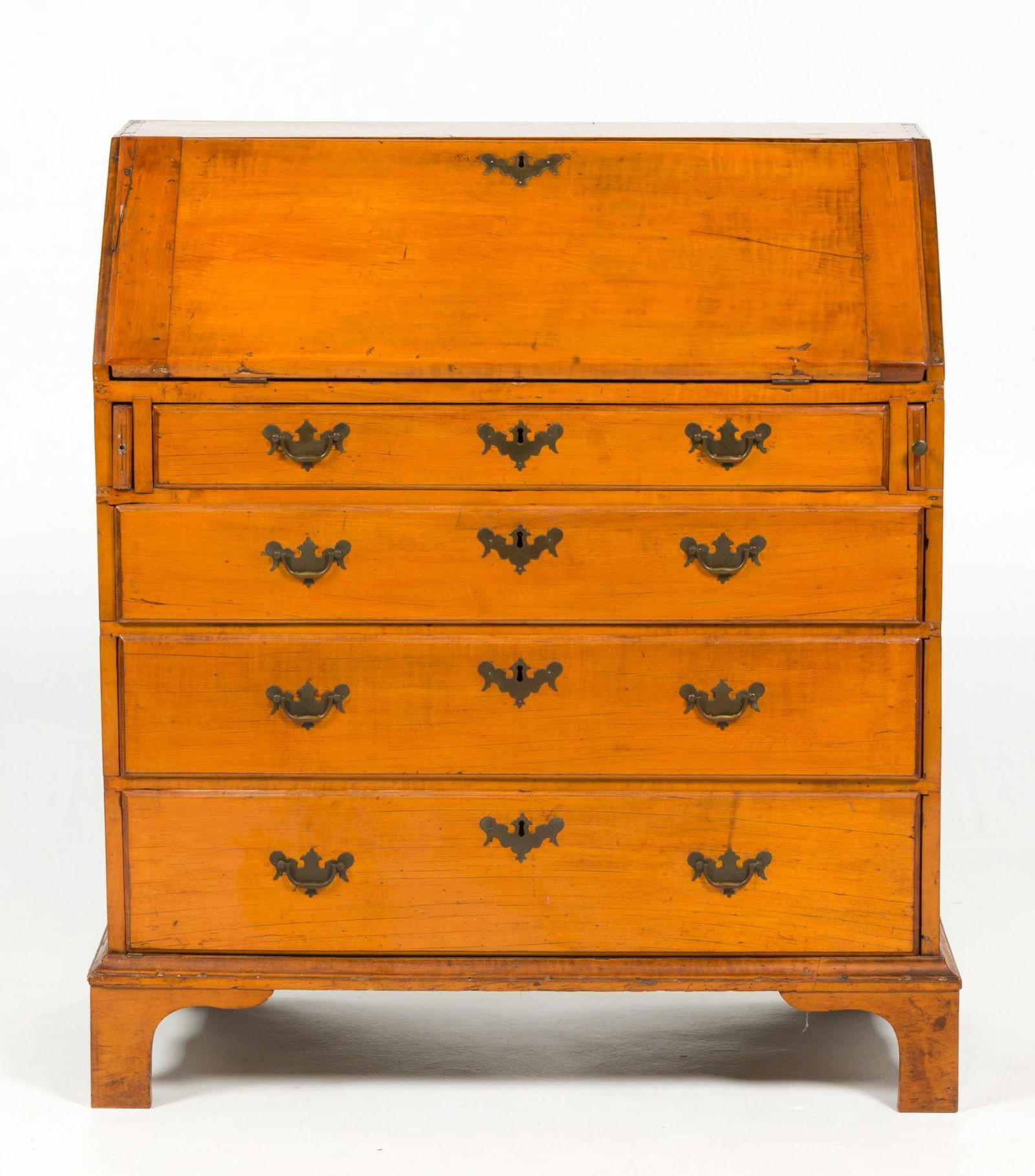 New England Chippendale Fall Front Desk (1 of 11)