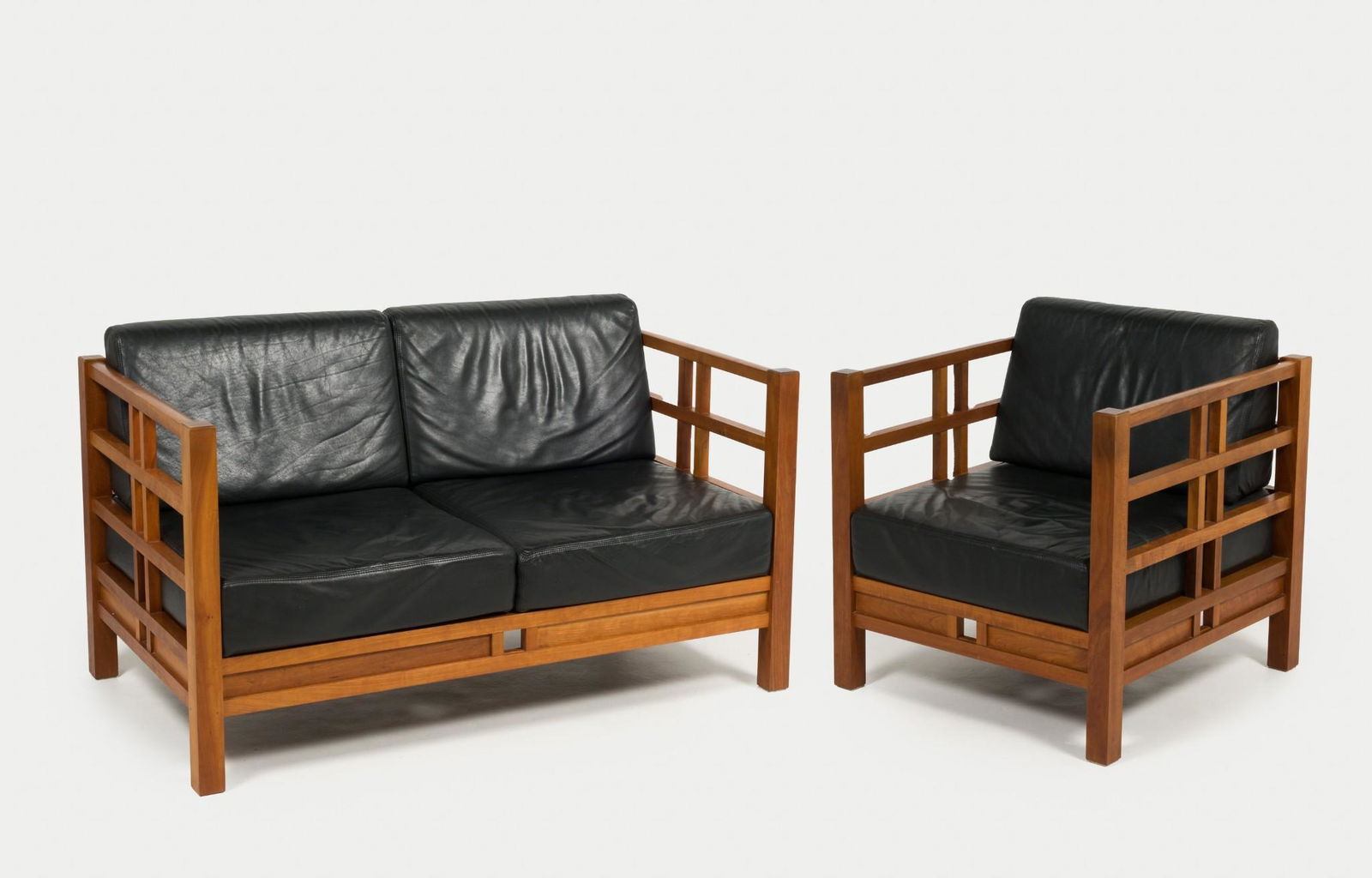 Thomas Moser Winward Leather Sofa and Armchair (1 of 13)