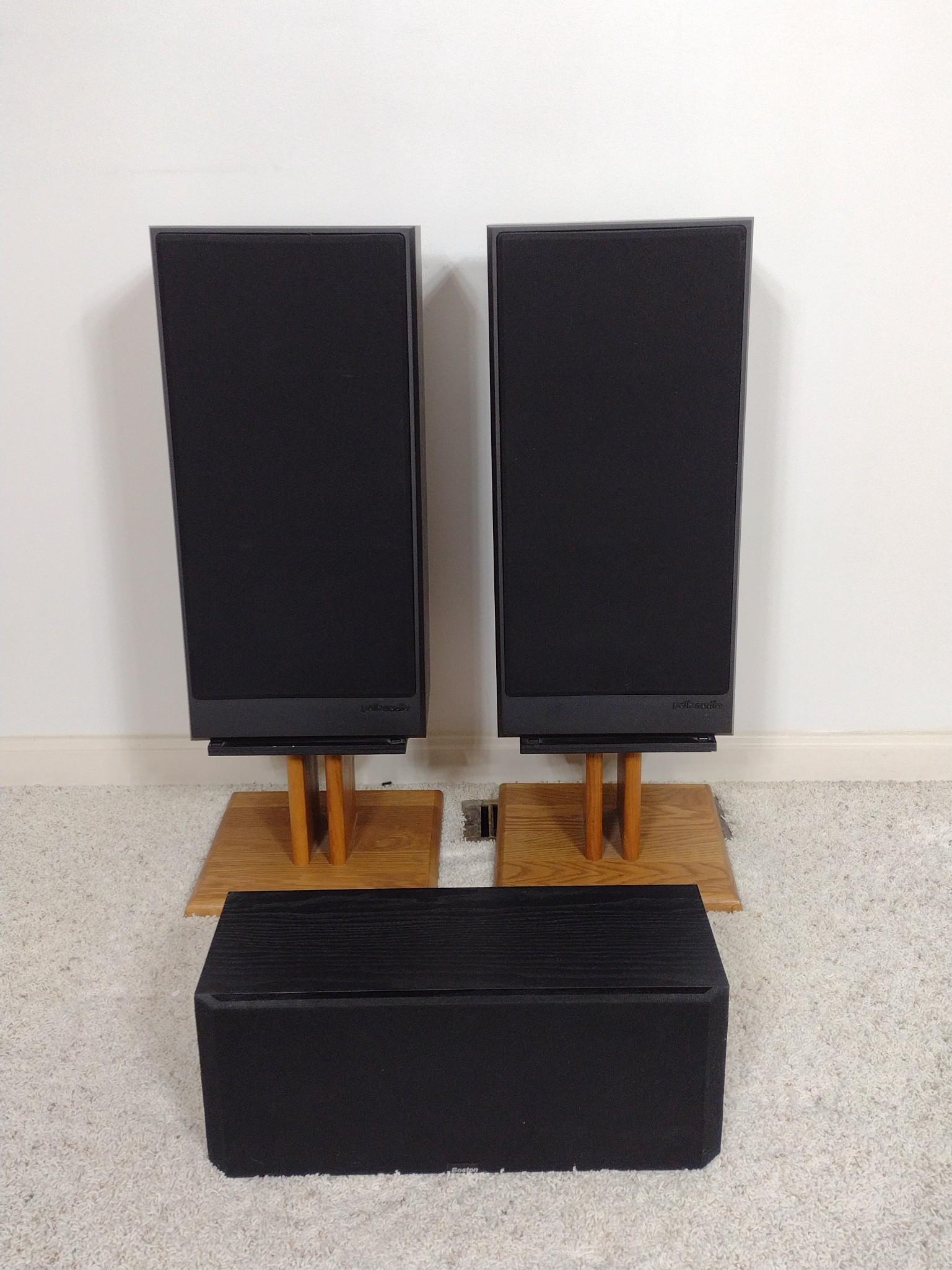 Pair Of Polk Audio Speakers & Boston Speaker (1 of 6)