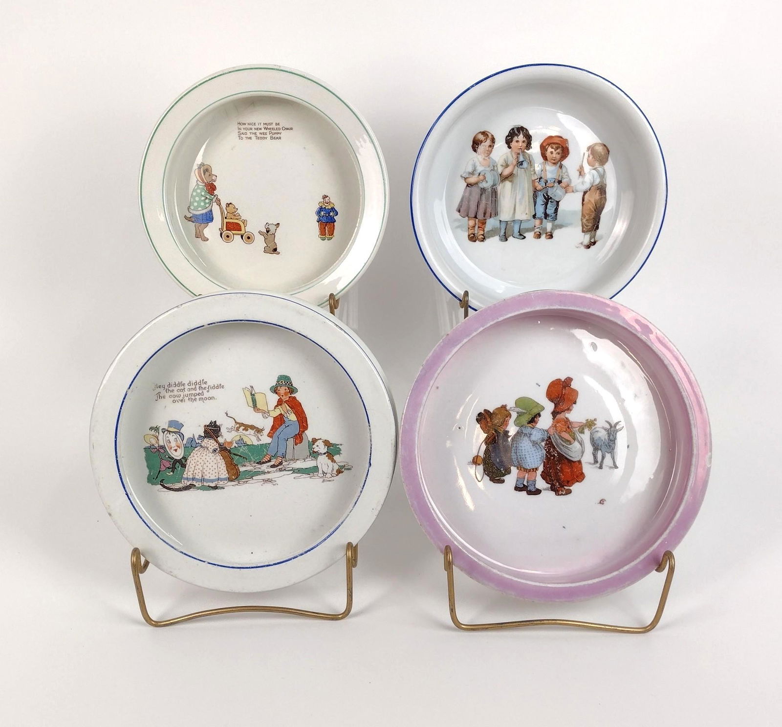 4 Child's Dishes incl Hey Diddle Diddle (1 of 9)