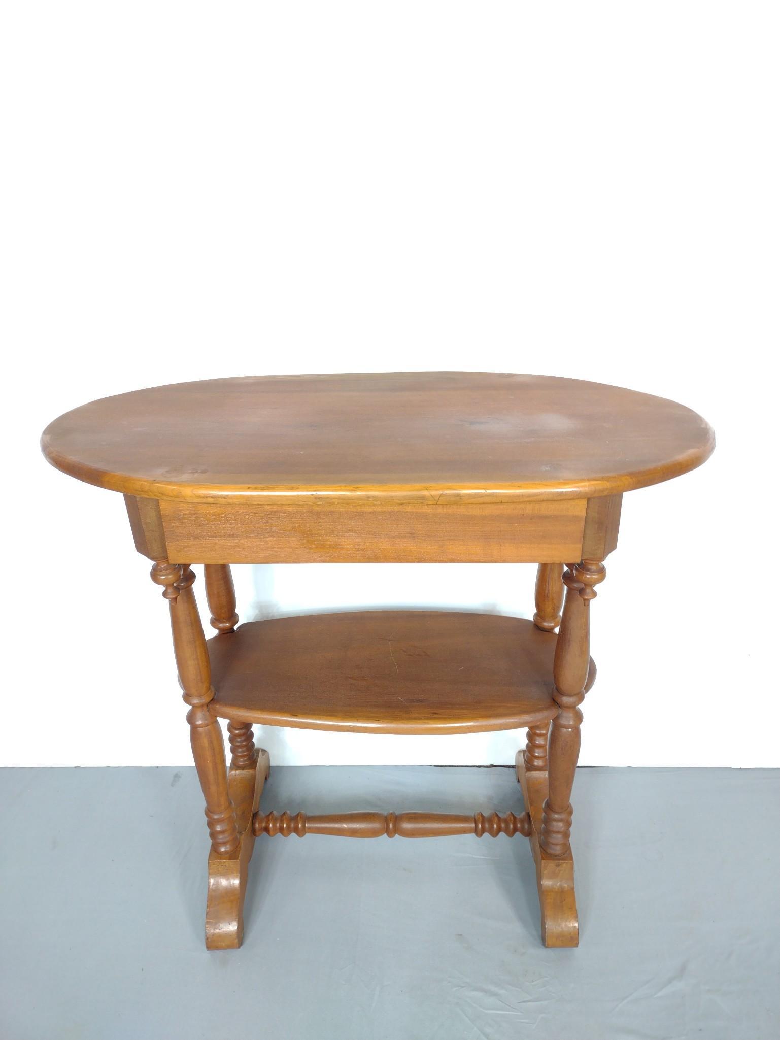 Single Drawer Oval Table (1 of 6)