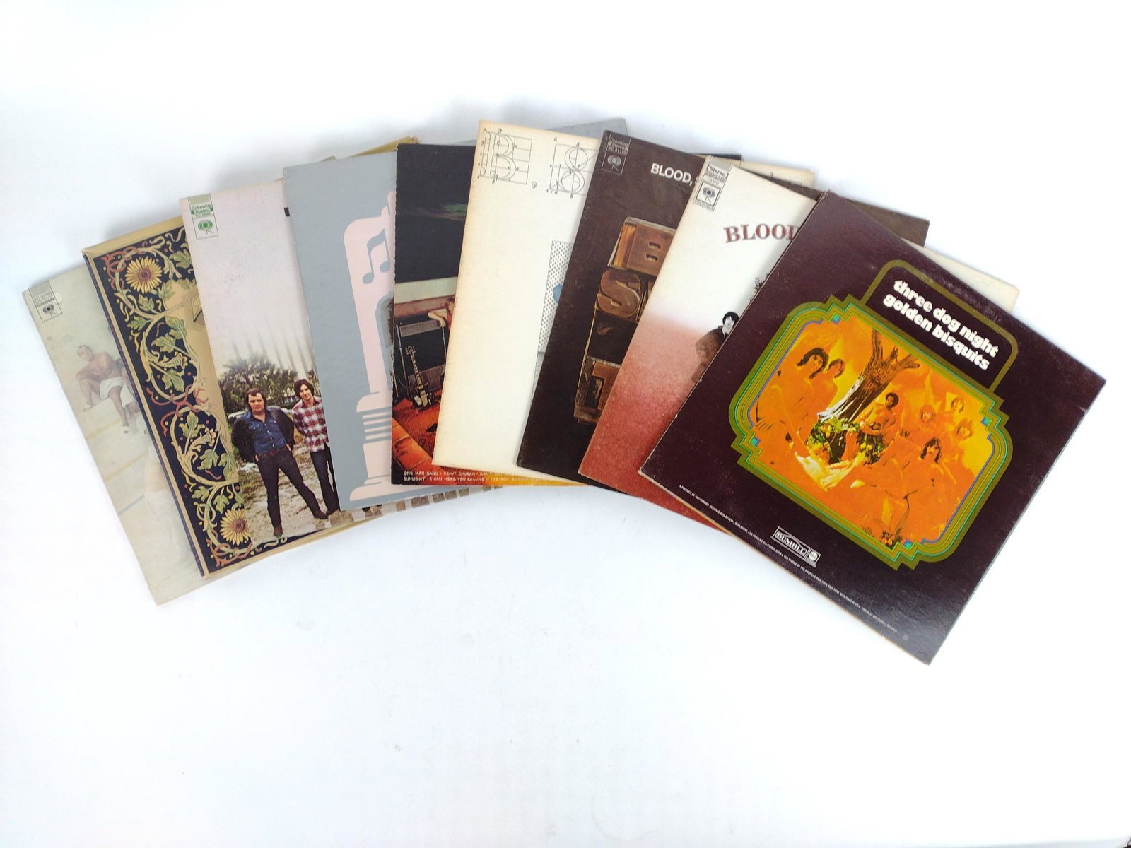 9 Albums incl Blood, Sweat & Tears: Also includes Three Dog Night. JB IMPORTANT: Before bidding, please read the terms and conditions. When you registered for the auction you agreed to these terms and will be required to comply with the