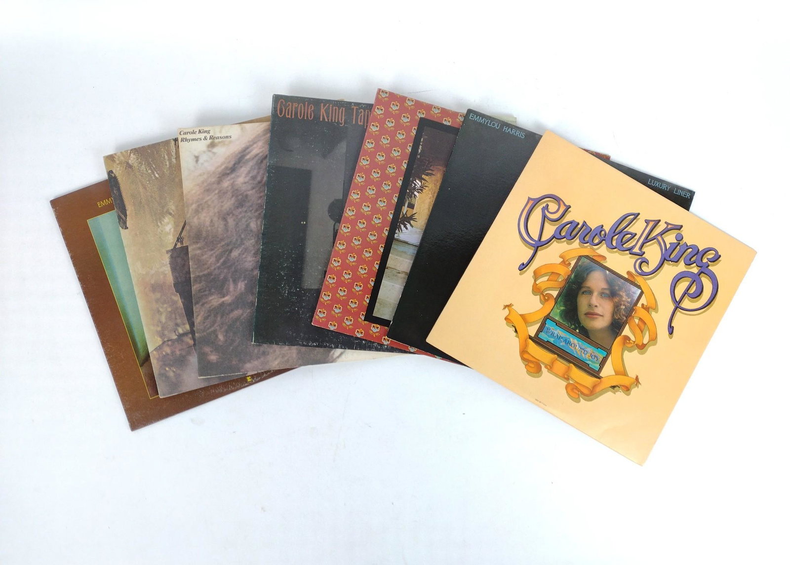 7 Albums incl Carol King: Also includes Emmylou Harris. JB IMPORTANT: Before bidding, please read the terms and conditions. When you registered for the auction you agreed to these terms and will be required to comply with them