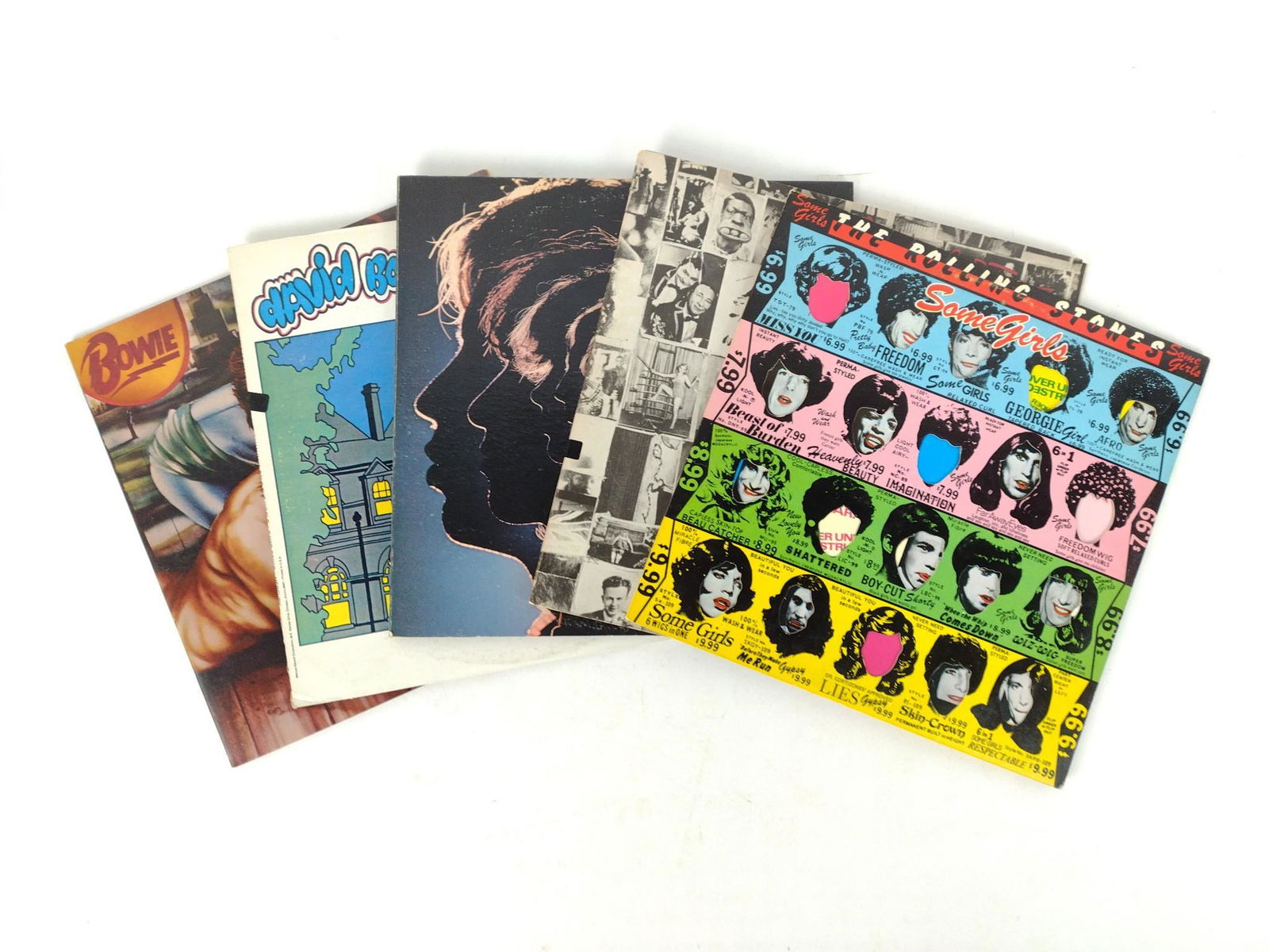 5 Albums incl Rolling Stones: Also includes David Bowie. JB IMPORTANT: Before bidding, please read the terms and conditions. When you registered for the auction you agreed to these terms and will be required to comply with them.