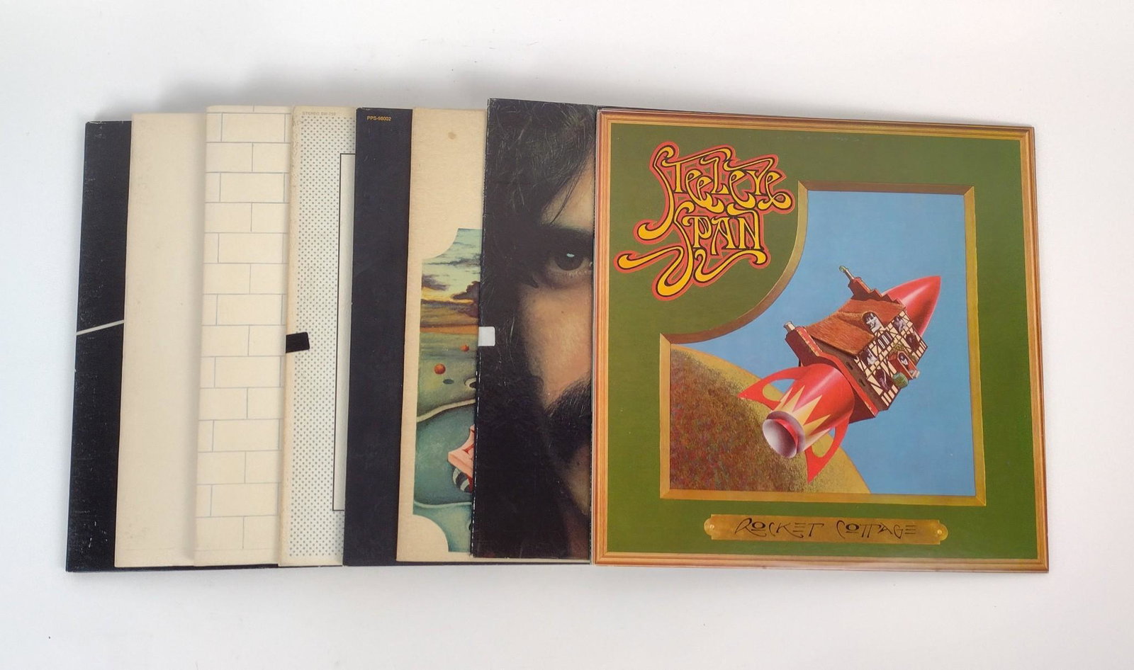 8 Albums incl Frank Zappa: Also includes Pink Floyd, Steeleye Span, and Nektar. MEG IMPORTANT: Before bidding, please read the terms and conditions. When you registered for the auction you agreed to these terms and will be requ