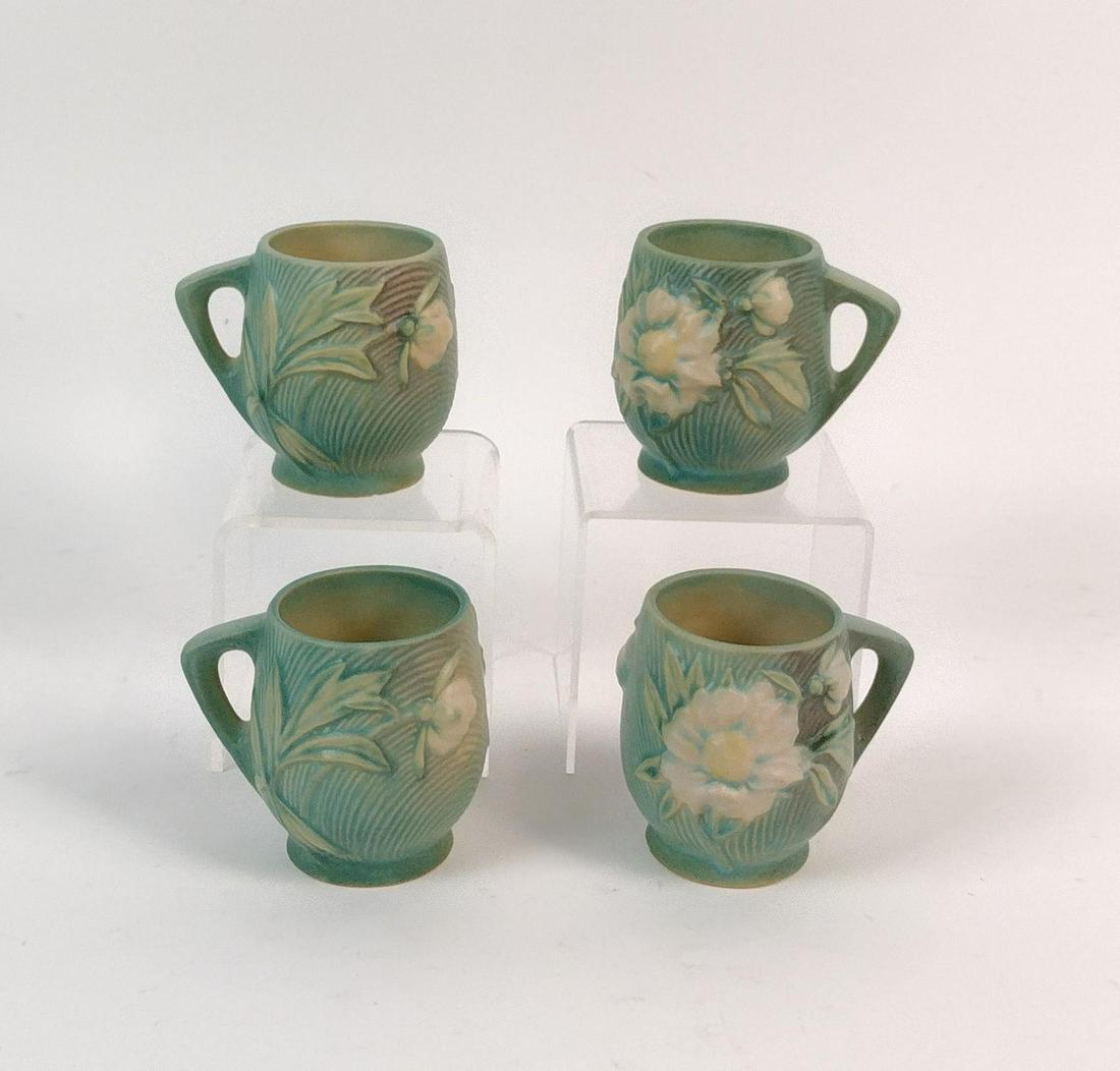 4 Roseville Peony Mugs (1 of 2)