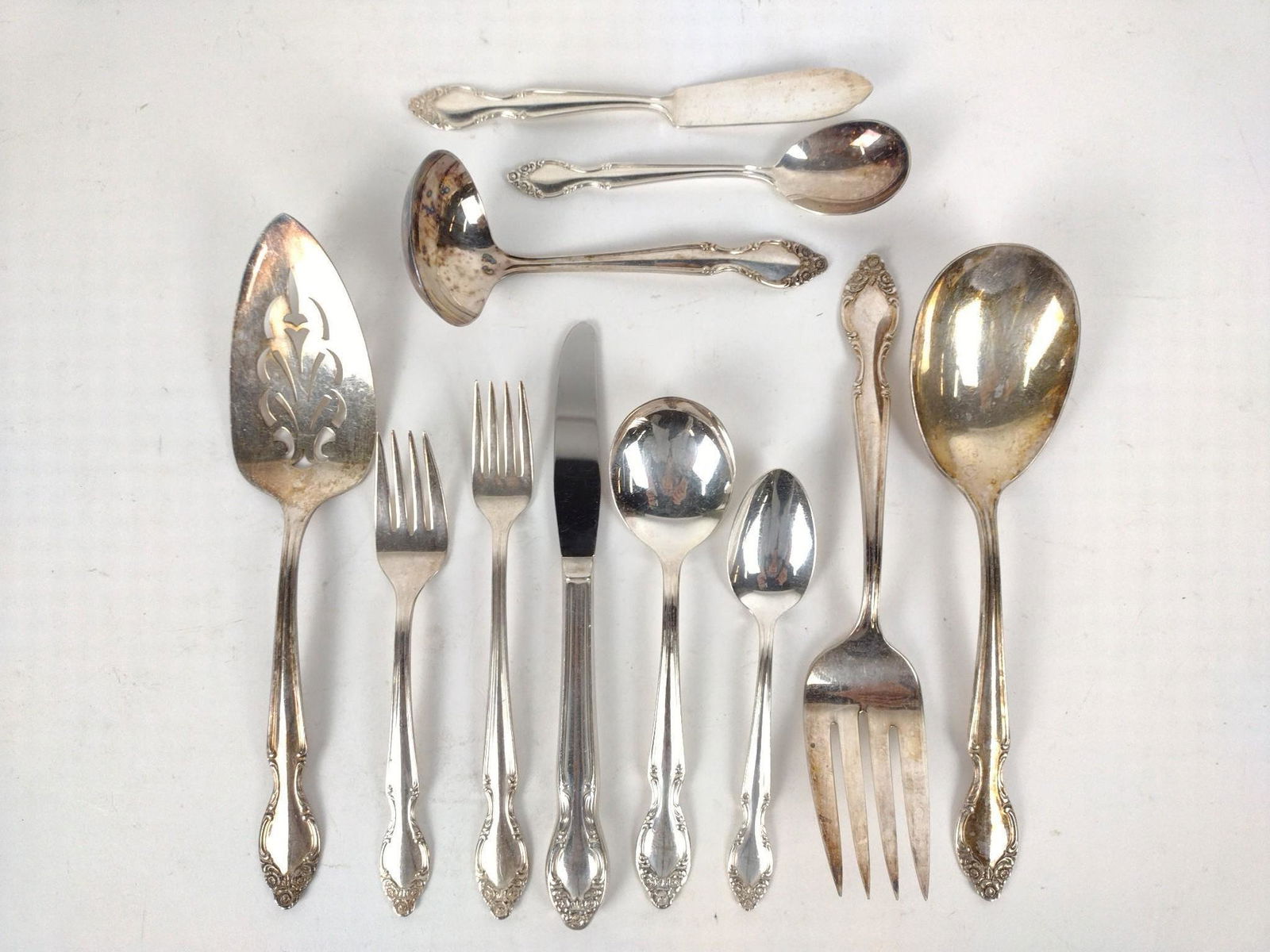 64 Pcs Silverplate Flatware (1 of 3)