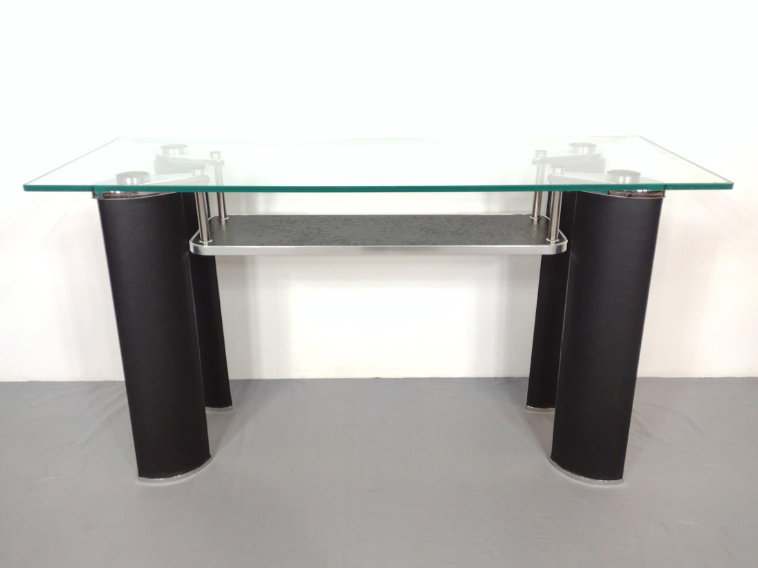 Modern Glass Top Hall Table (1 of 7)