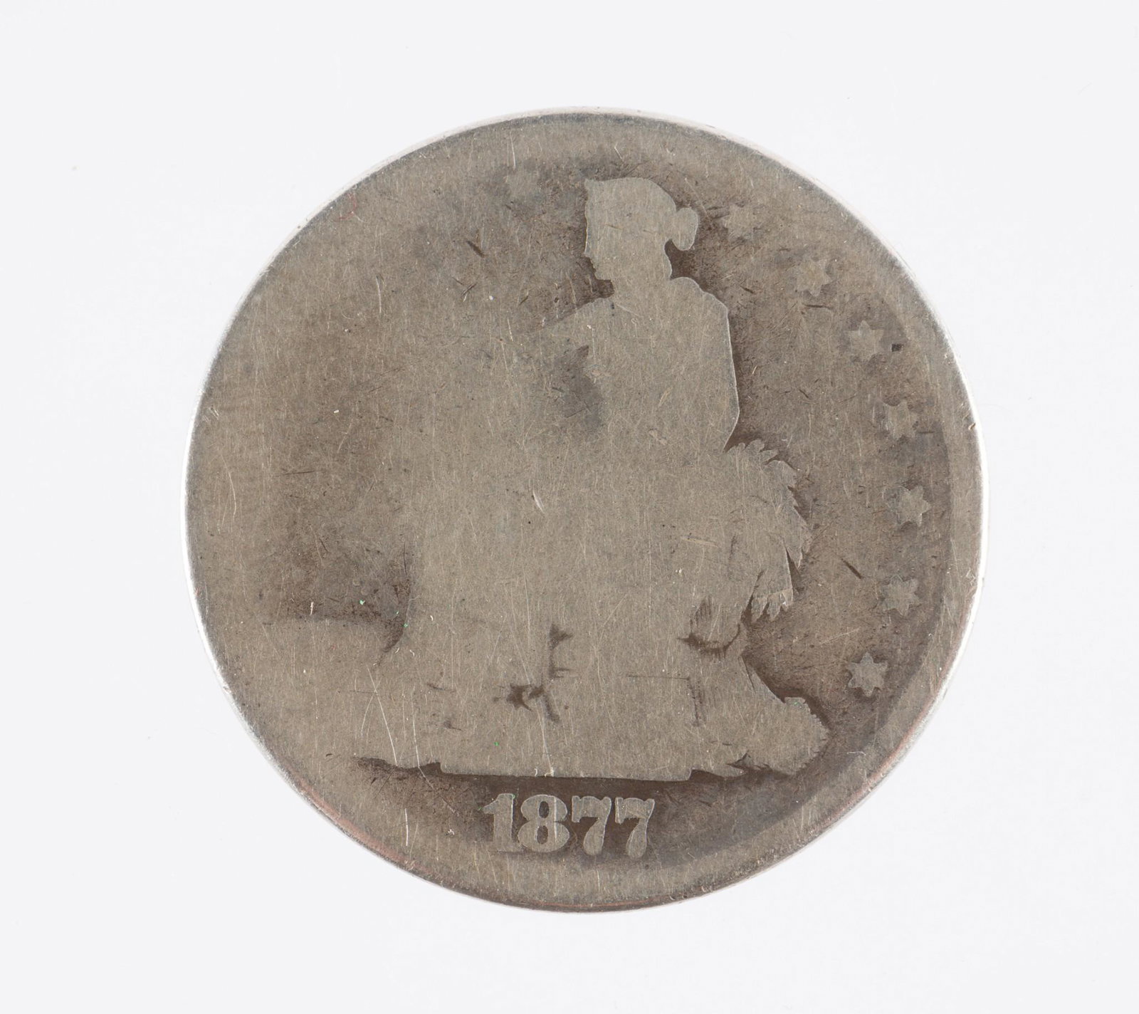 1877 US Trade Dollar (1 of 2)