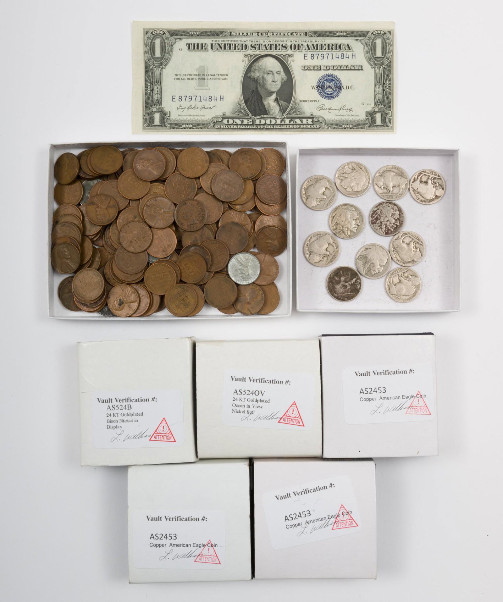 193 U.S. Coins and Silver Certificate (1 of 10)