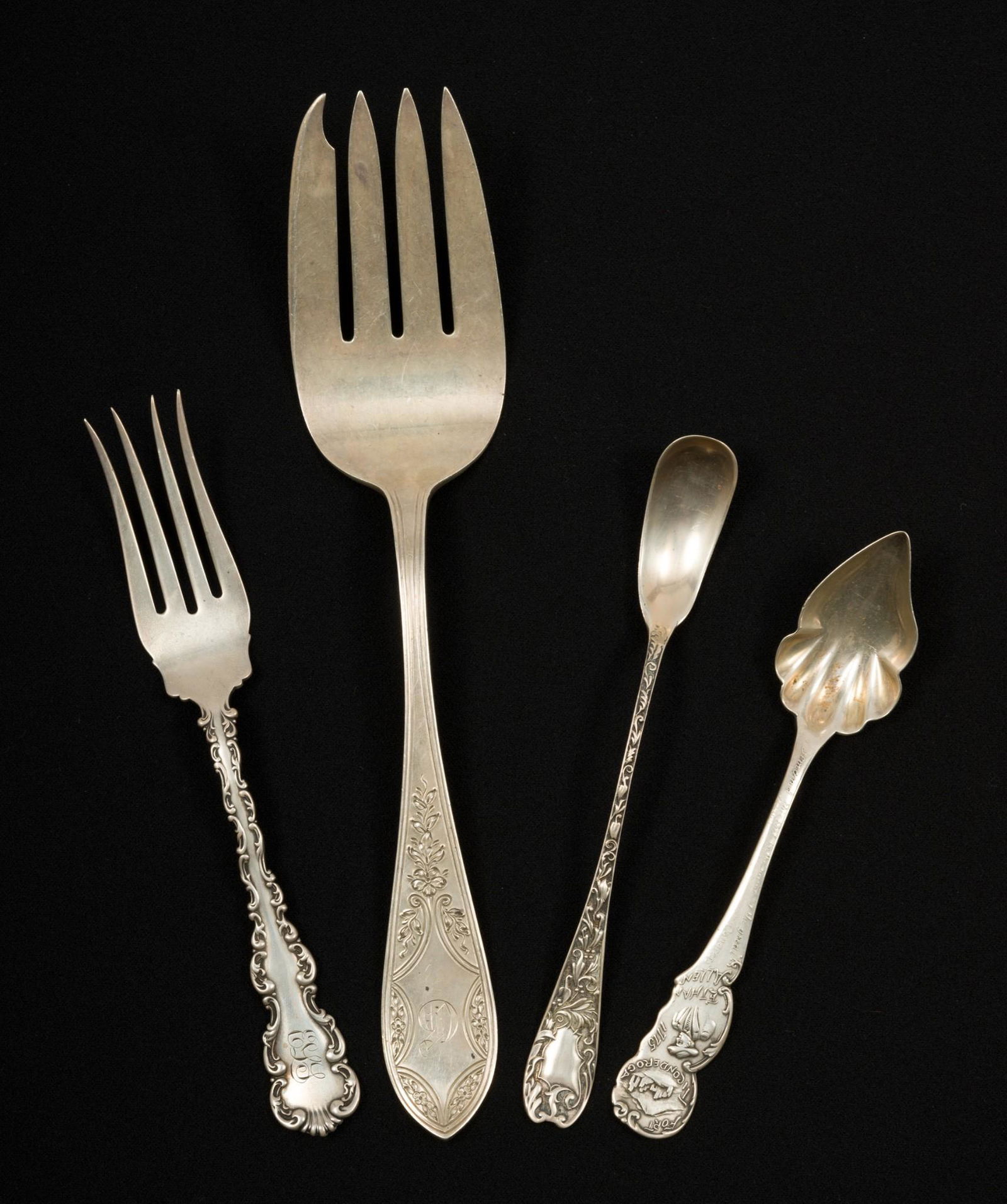 4 Pcs Sterling Flatware Incl Whiting (1 of 13)