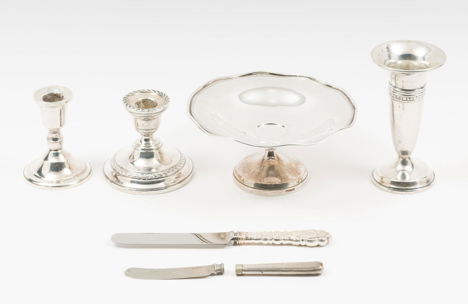 6 Pcs Sterling and Silverplate Inc. Weighted (1 of 13)