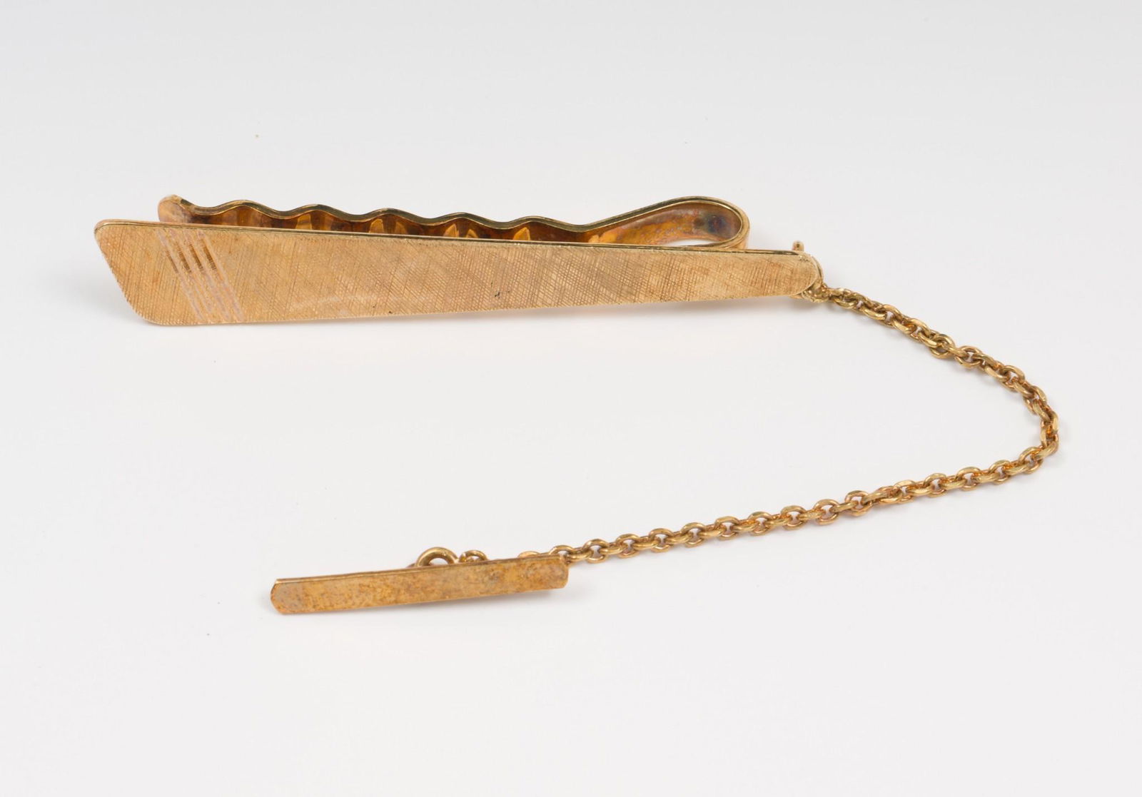 French 14K Gold Tie Clip (1 of 2)