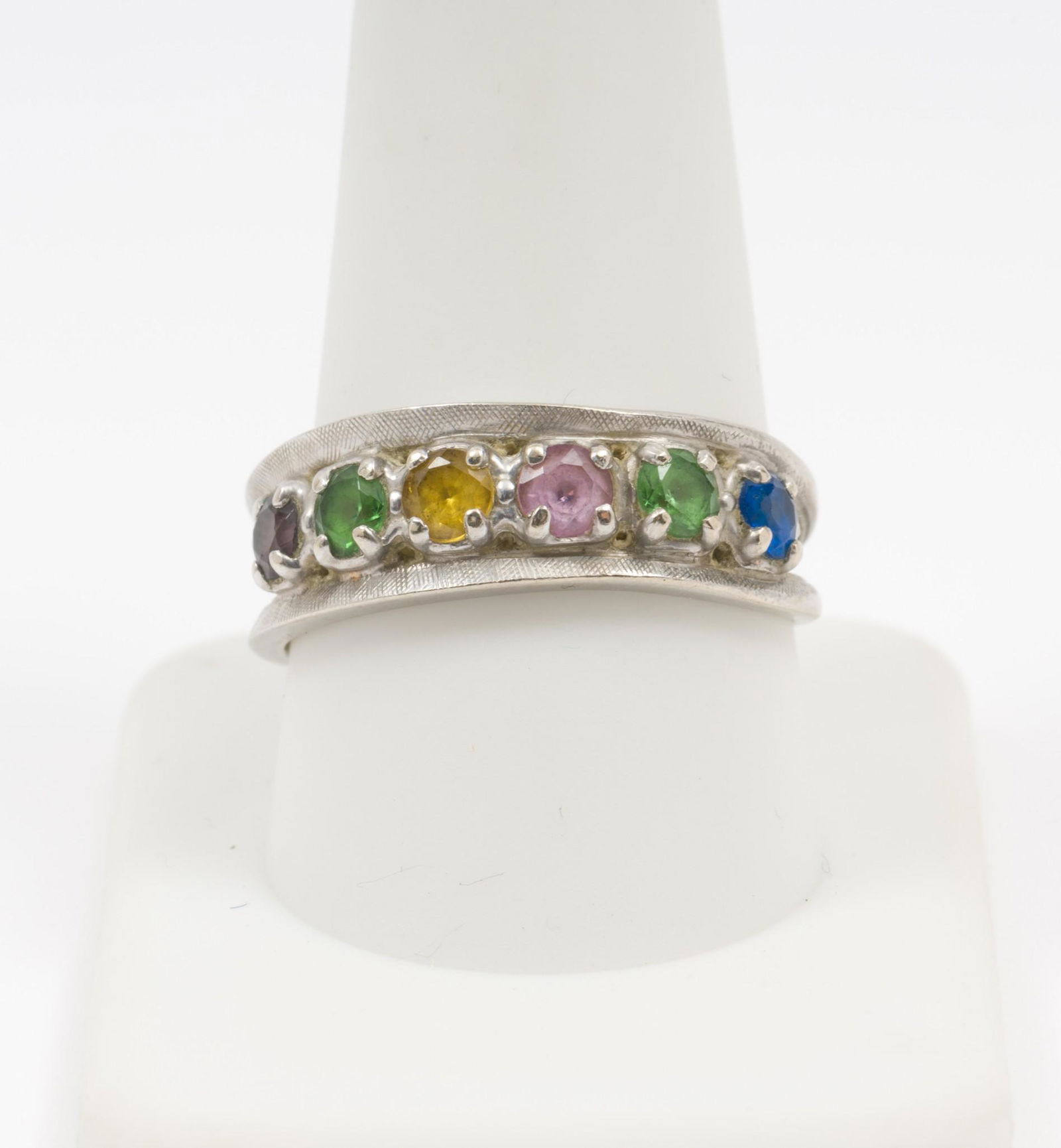 Gleamlight 14K white Gold Multi Stone Ring (1 of 4)