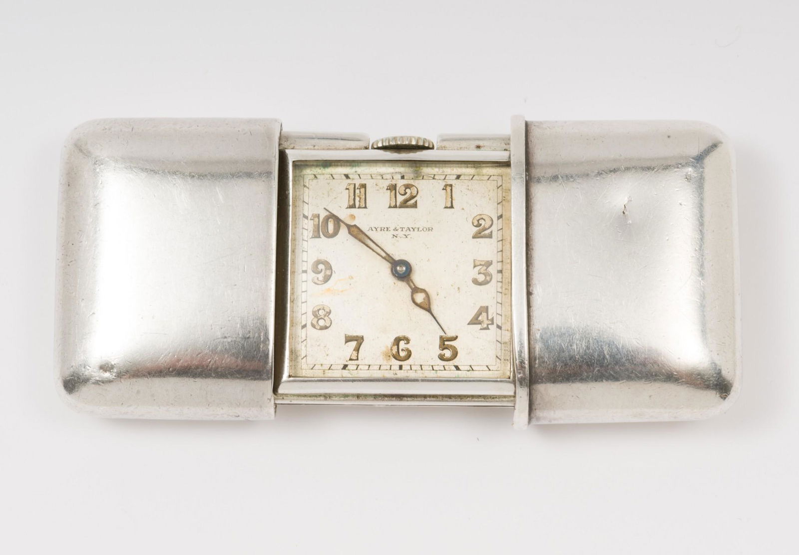 Movado Sterling Sliding Case Travel Watch (1 of 3)