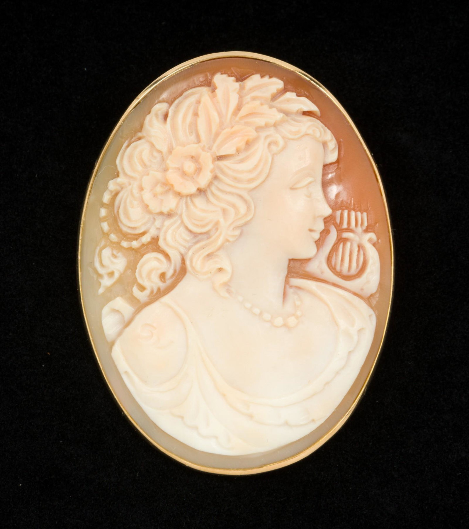 Antique 18K Italian Shell Cameo (1 of 5)
