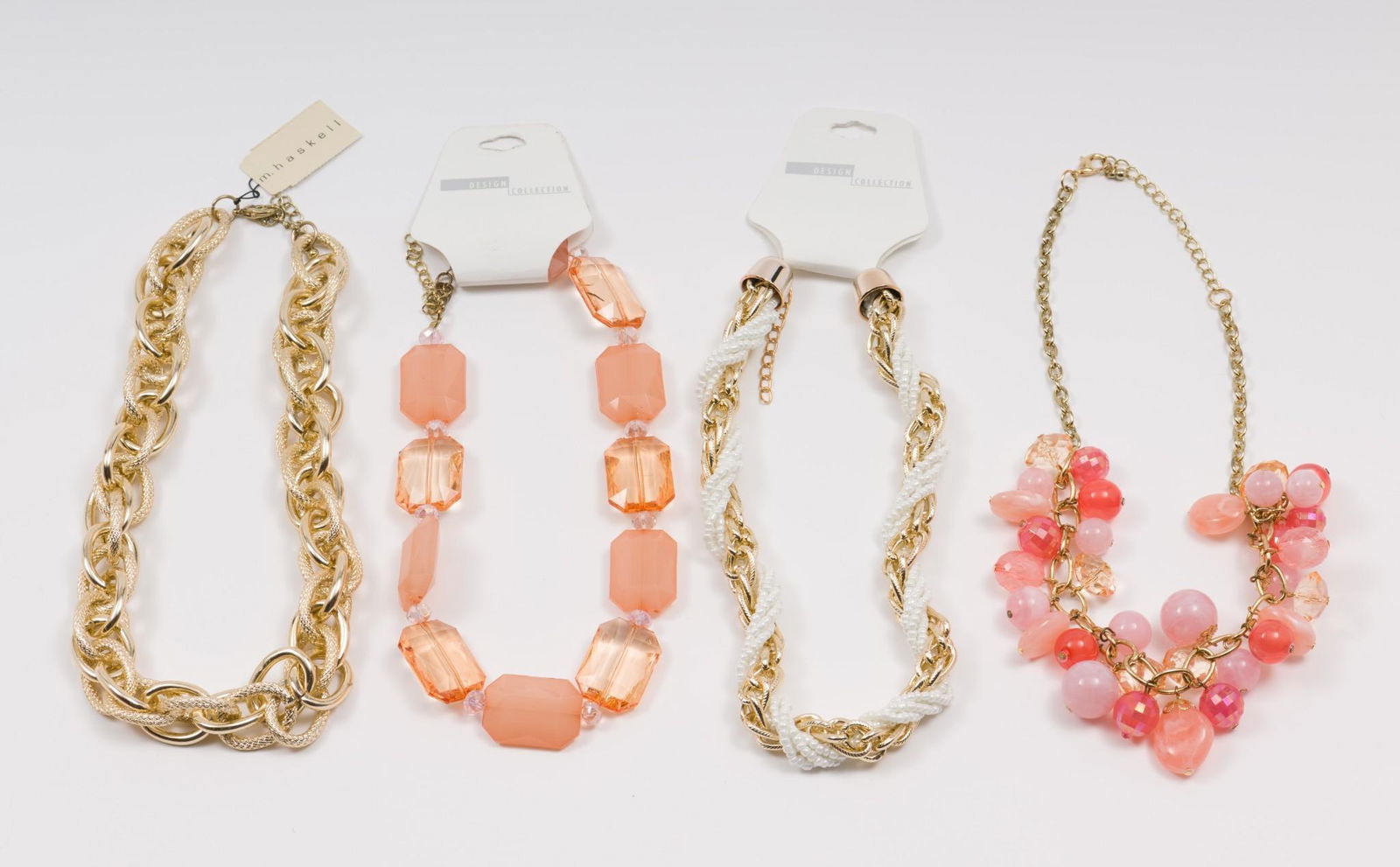 4 Designer Costume Necklaces Incl M. Haskell (1 of 6)