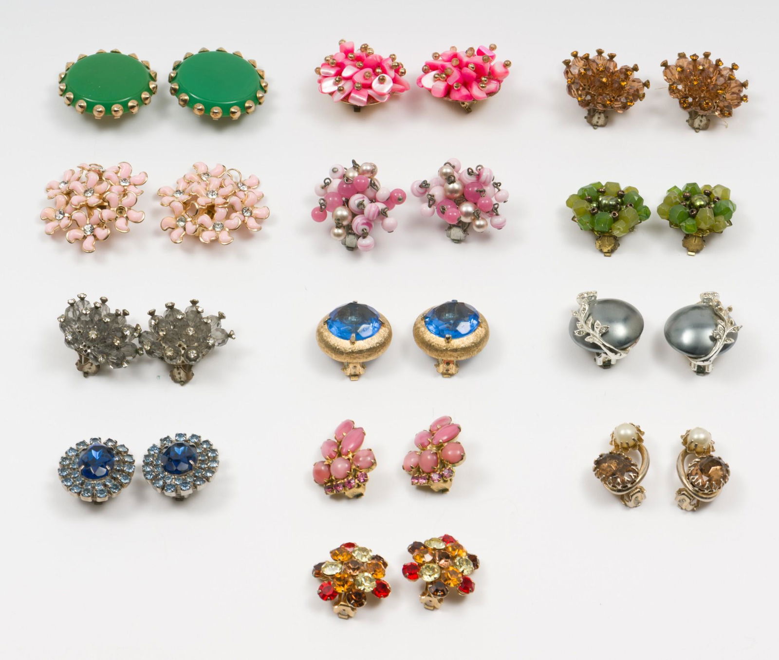 13 Pairs Vintage Earrings (1 of 7)