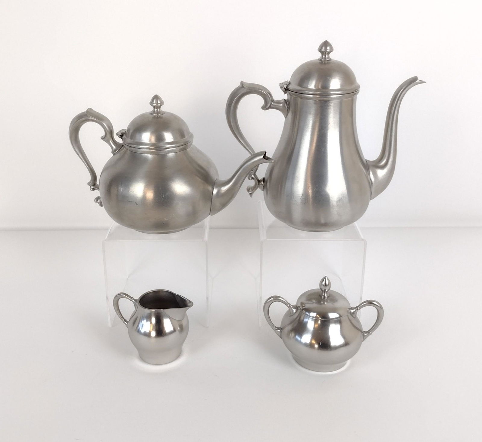 4 Pcs Pewter incl Sheffield and Holland (1 of 9)