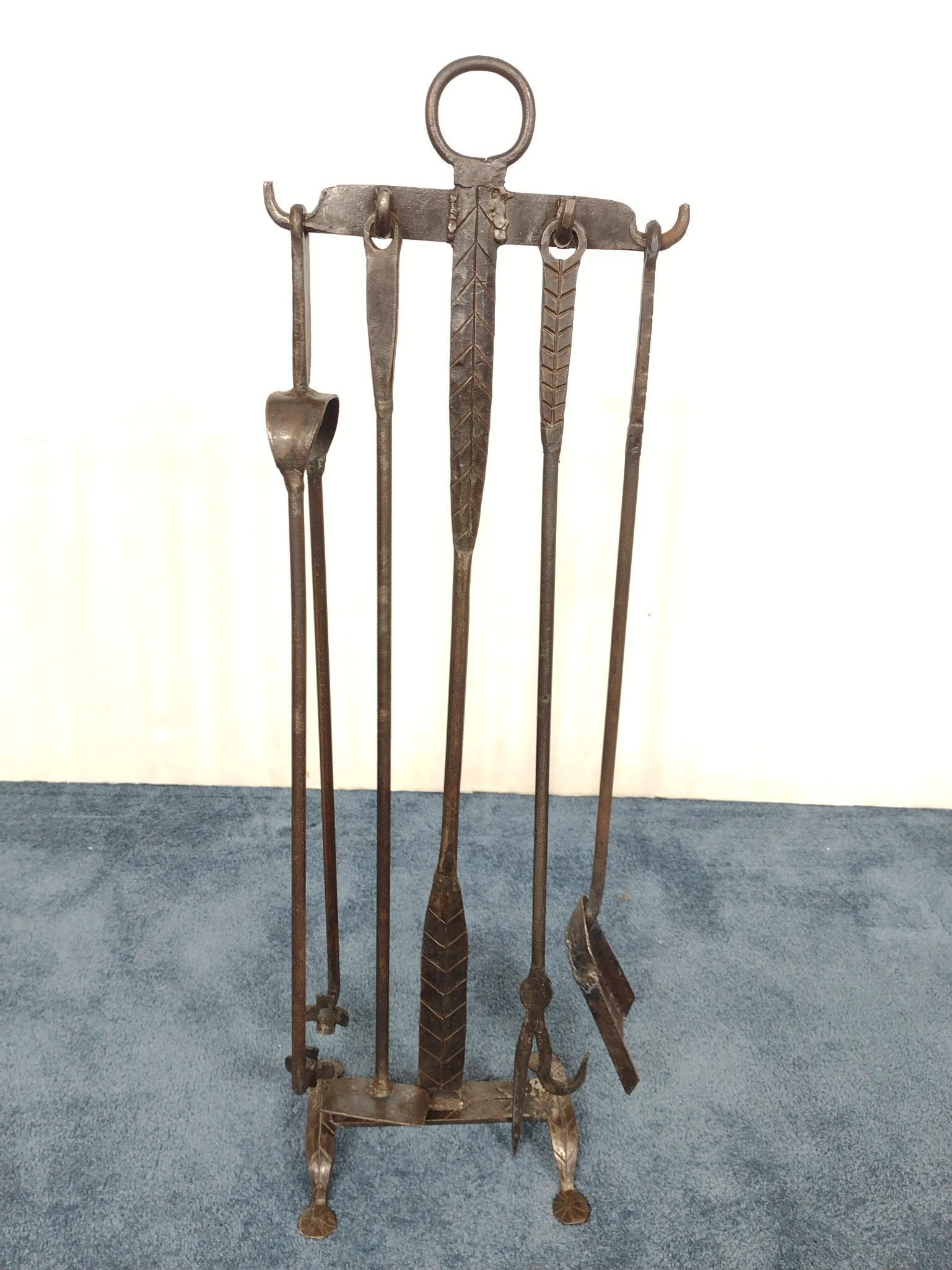 Hand Forged Fire Place Set (1 of 5)