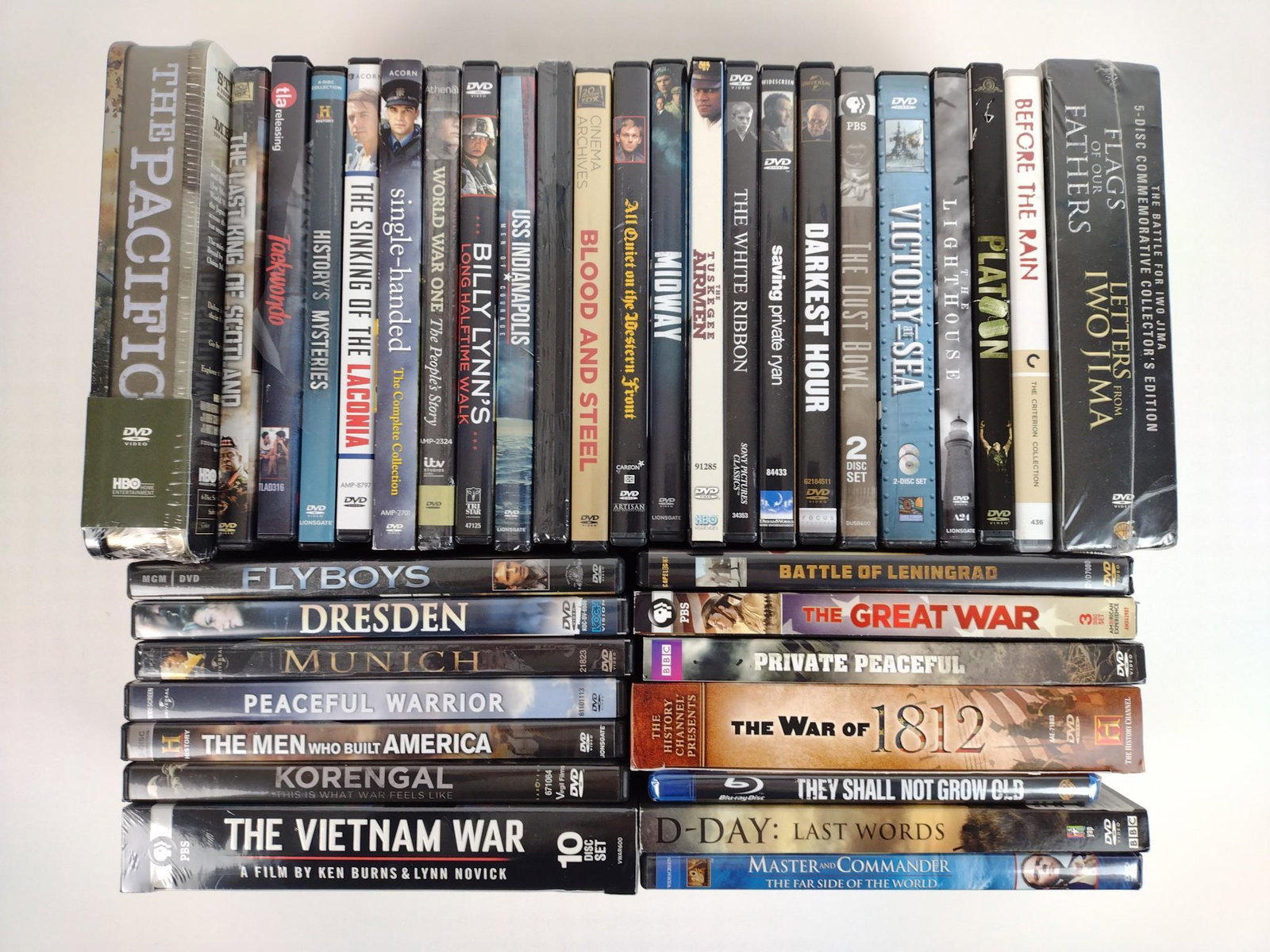 37 Military / History DVD's: Some factory sealed. JB IMPORTANT: Before bidding, please read the terms and conditions. When you registered for the auction you agreed to these terms and will be required to comply with them.