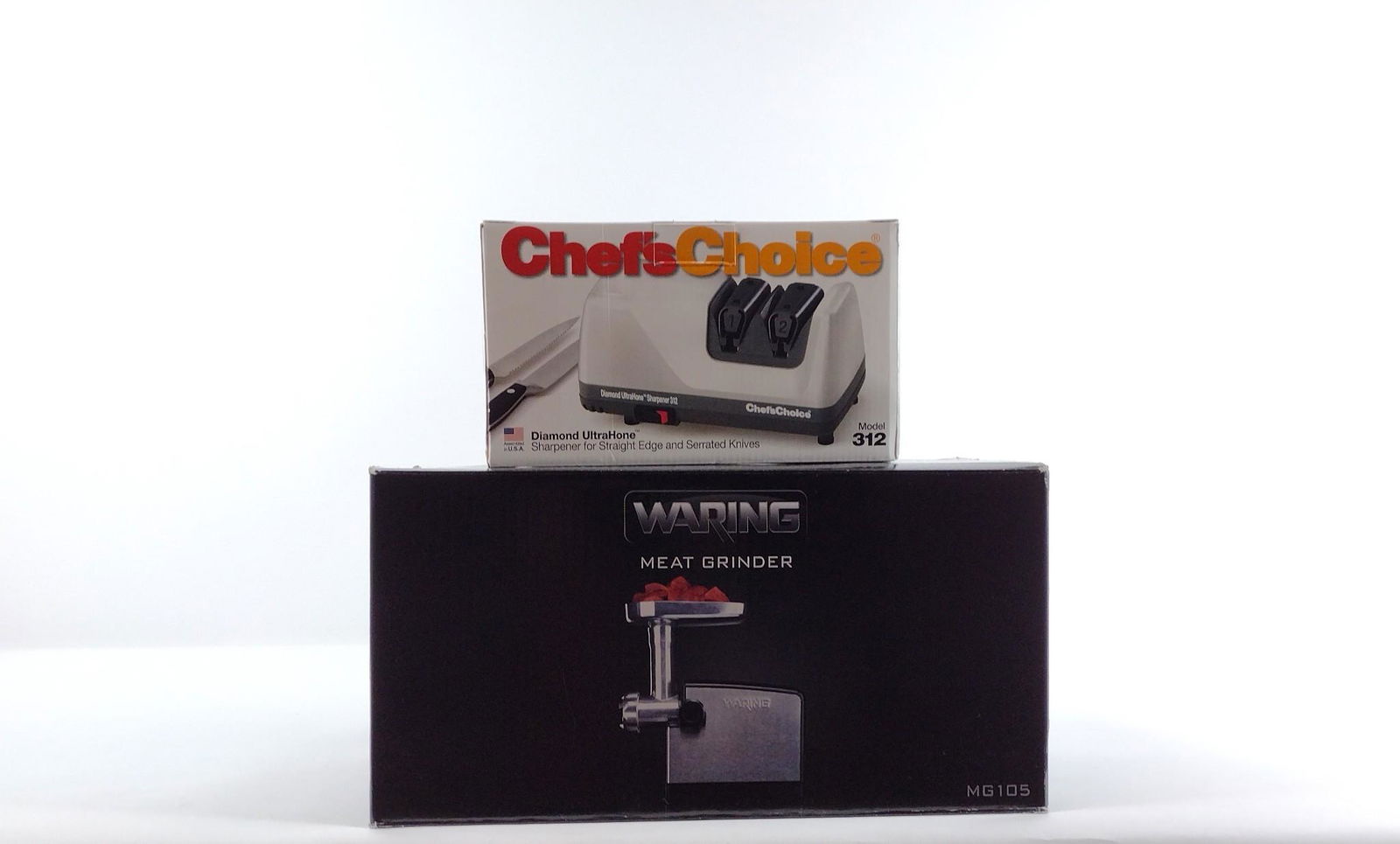 Waring Meat Grinder & Chef's Choice Diamond UltraHone Knife Sharpener (1 of 4)