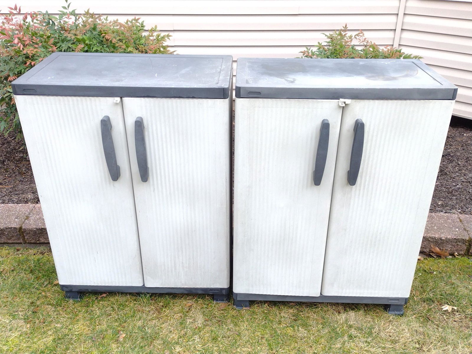 Pair Of Plastic Storage Cabinets (1 of 5)