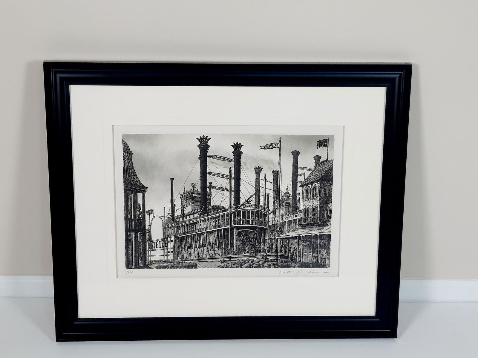 Alan Gaines "Robert E. Lee Steamboat Etching (1 of 5)