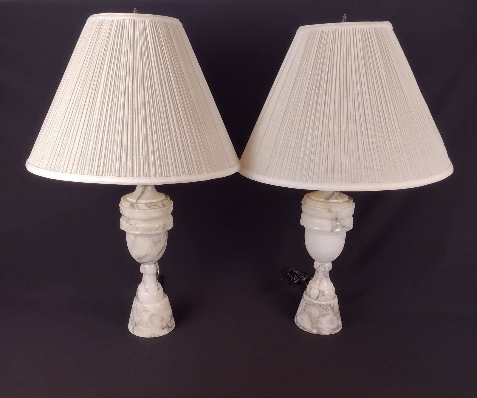 Pr. Of Marble Table Lamps (1 of 2)