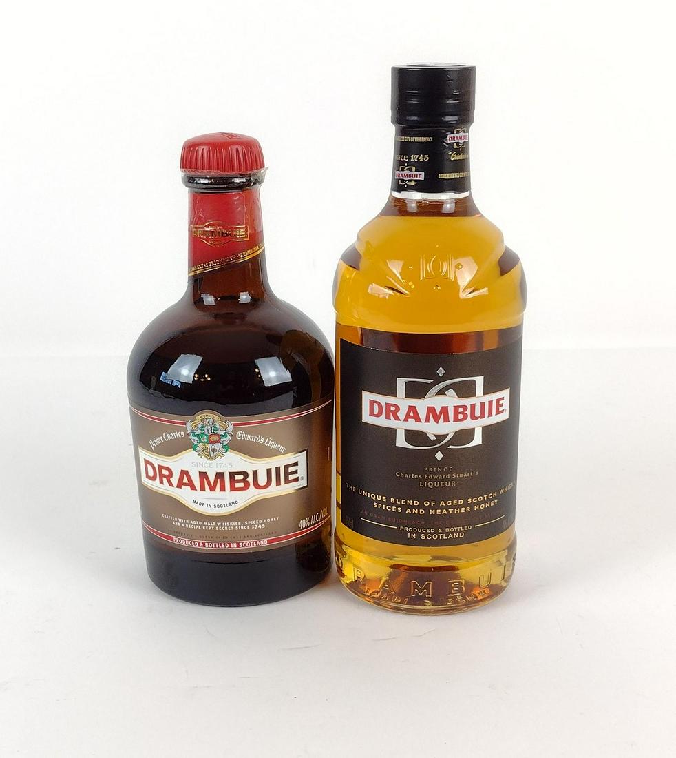 2 Estate Bottles of Drambuie: THIS LOT CANNOT BE SHIPPED. Both sealed and unopened. MEG IMPORTANT: Before bidding, please read the terms and conditions. When you registered for the auction you agreed to these terms and will be req