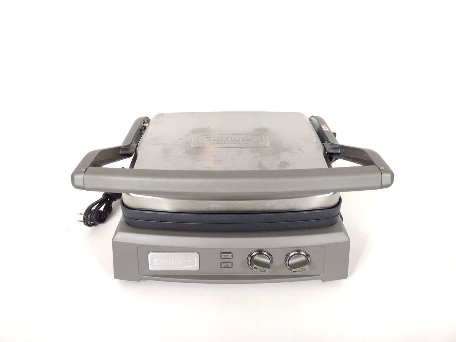Cuisinart Griddler Deluxe: Model GR-150. Working. MG. IMPORTANT: Before bidding, please read the terms and conditions. When you registered for the auction you agreed to these terms and will be required to comply with them.