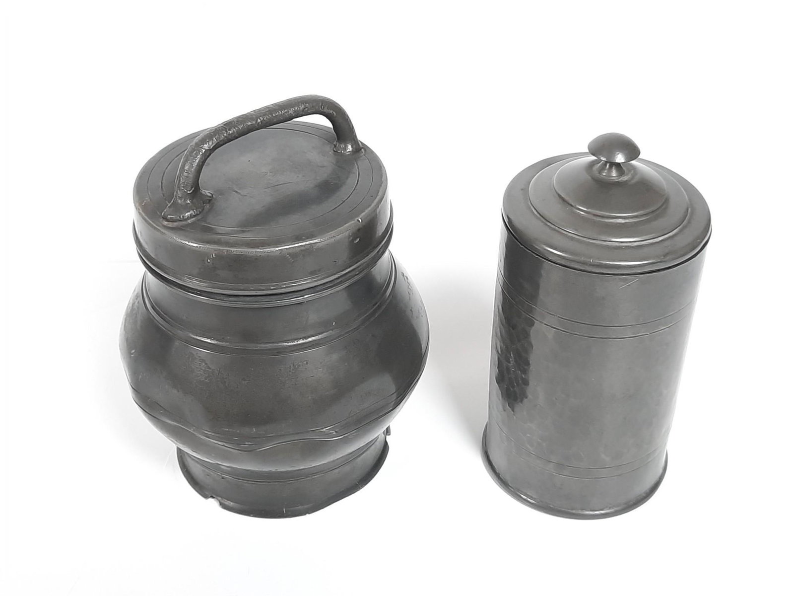 Alfred Dunhill Humidor and Knighthood Pewter Canister w/ Glass Jar (1 of 5)